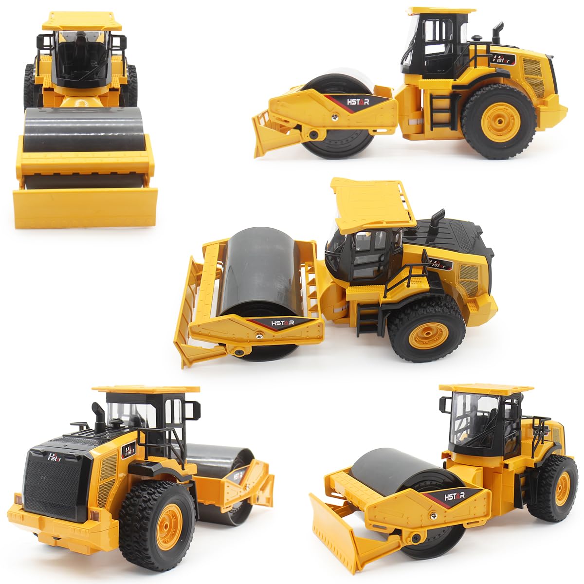 Remote Control Road Roller Toy - 7 Channel RC Construction Vehicle with Realistic Sound & Lights, Durable Garbage Truck Toy for Boys, Kids & Adults | Perfect for Construction Play, Birthday Gifts & STEM Learning