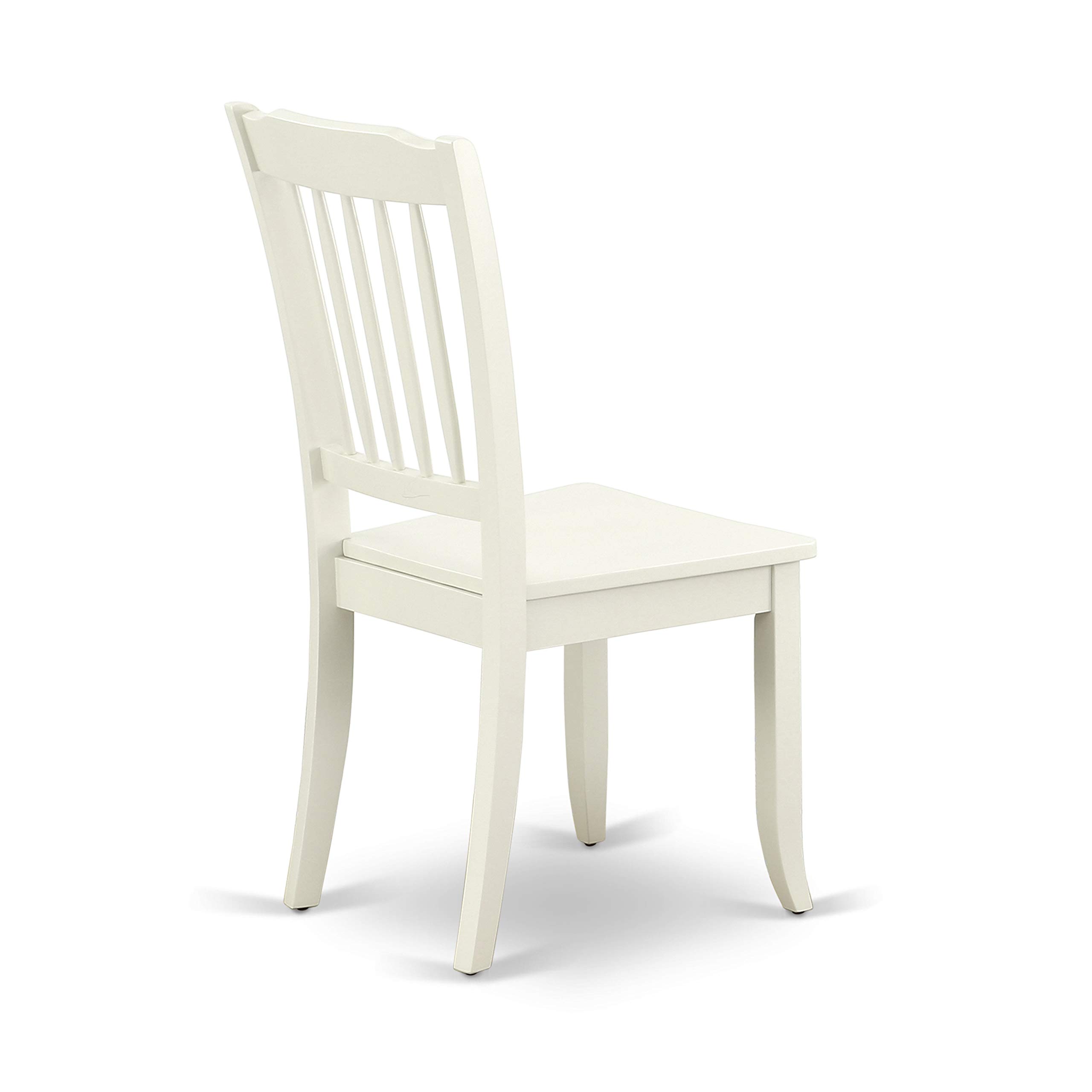 Modern 3-Piece Dining Table Set with Round Wooden Table & 2 Chairs - 42x42 Inch, Linen White - Perfect for Small Spaces, Breakfast Nooks & Cozy Apartments