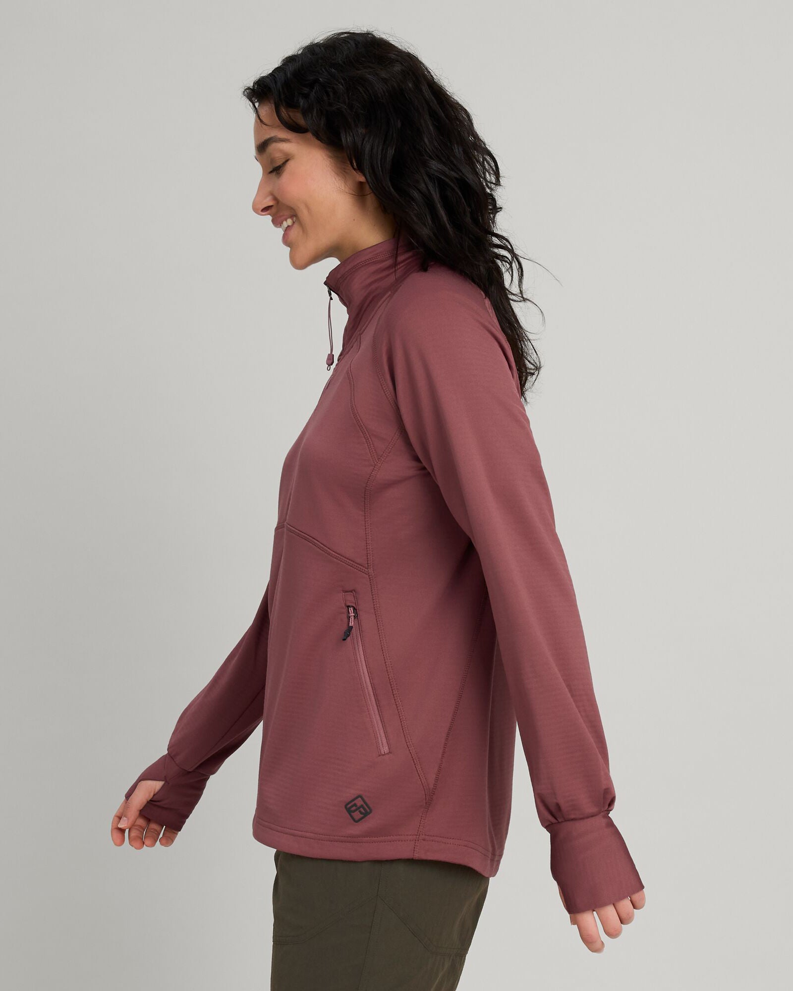 ULT Hike Women's Quarter Zip Pullover Fleece Jacket - Lightweight Warm Outdoor Hiking Top for Women - Perfect for Camping, Trail Running & Fall Adventures