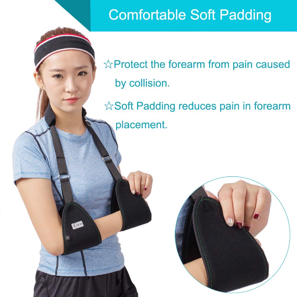 **Adjustable Triangle Arm Sling for Shoulder, Wrist & Elbow Support - Lightweight Medical Shoulder Immobilizer with Soft Padding for Broken, Fractured or Dislocated Arm - Ideal for Post-Surgery, Sports Injuries & Daily Comfort**