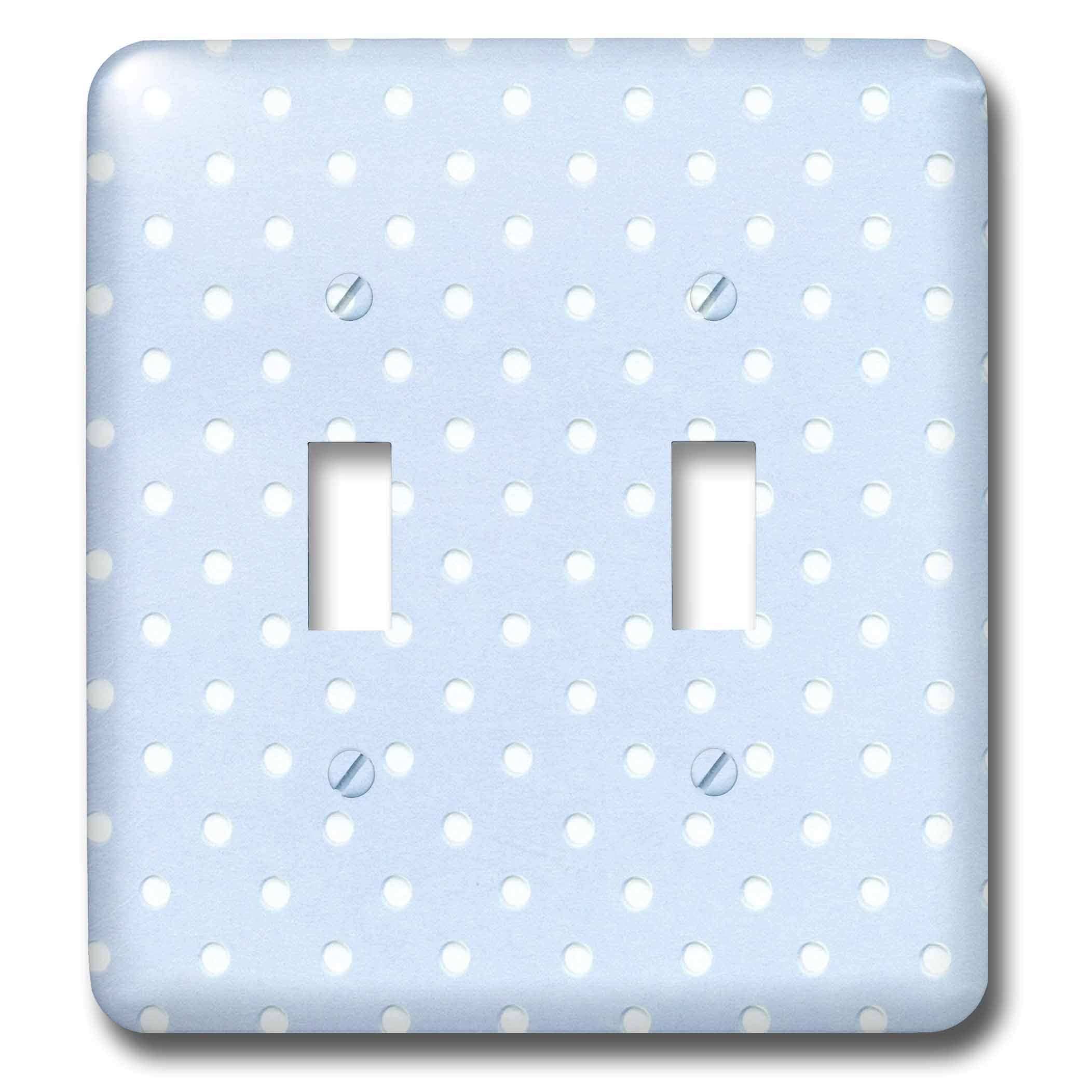 3D Double Toggle Switch with White Textured Dots on Blue - Perfect for DIY Electronics, Guitar Pedals, and Home Automation Projects