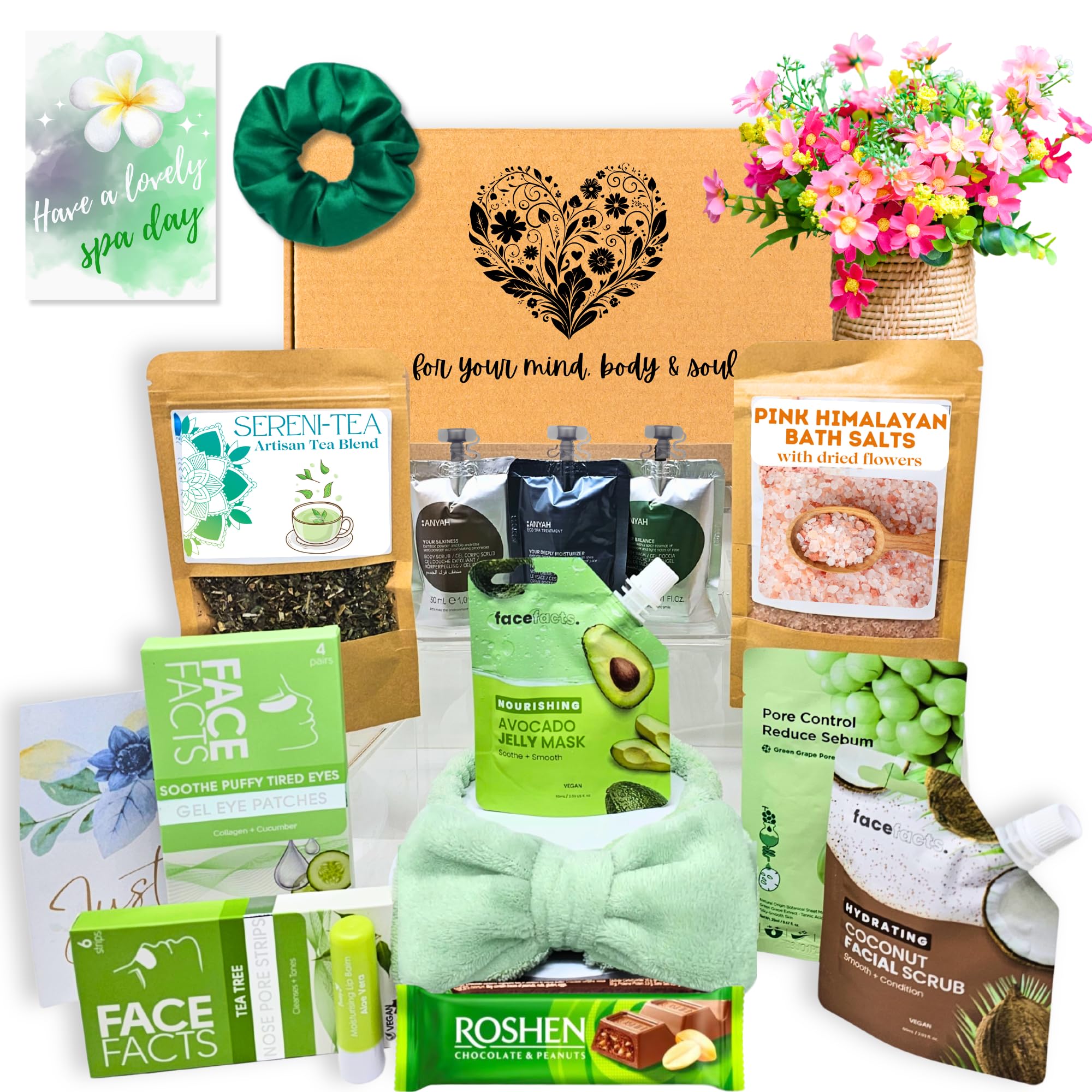 Luxury Spa Gift Set for Women - Relaxing Bath & Body Care Hamper with Essential Oils, Bath Bombs & Skincare - Perfect Birthday, Mother’s Day & Self-Care Present for Her - Ideal for Home Spa Nights, Stress Relief & Pampering Treats