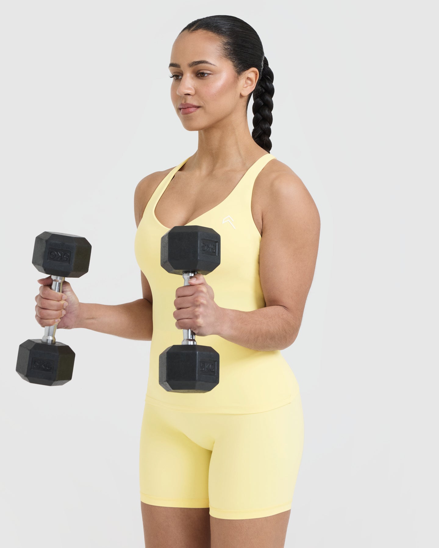 Unified V Neck Cross Back Vest in Sherbert Yellow | Women's Fashion Tank Top for Summer, Beach & Casual Wear