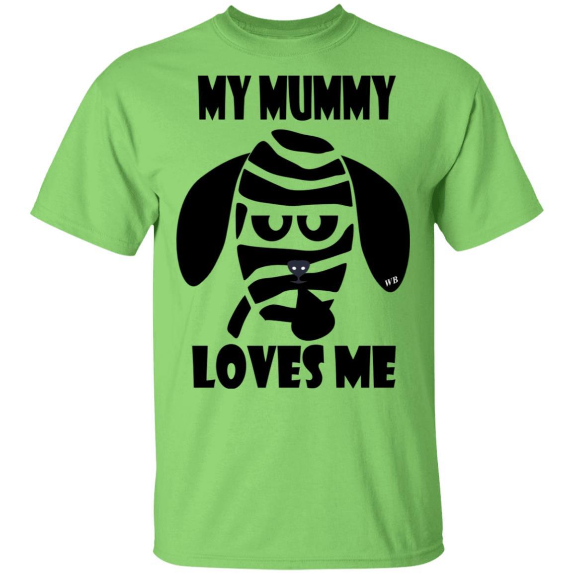 My Mummy Loves Me Halloween Cotton T-Shirt | Funny Wine Lover Gift | WineyBitches.Co | Perfect for Halloween Parties & Wine Tasting Events