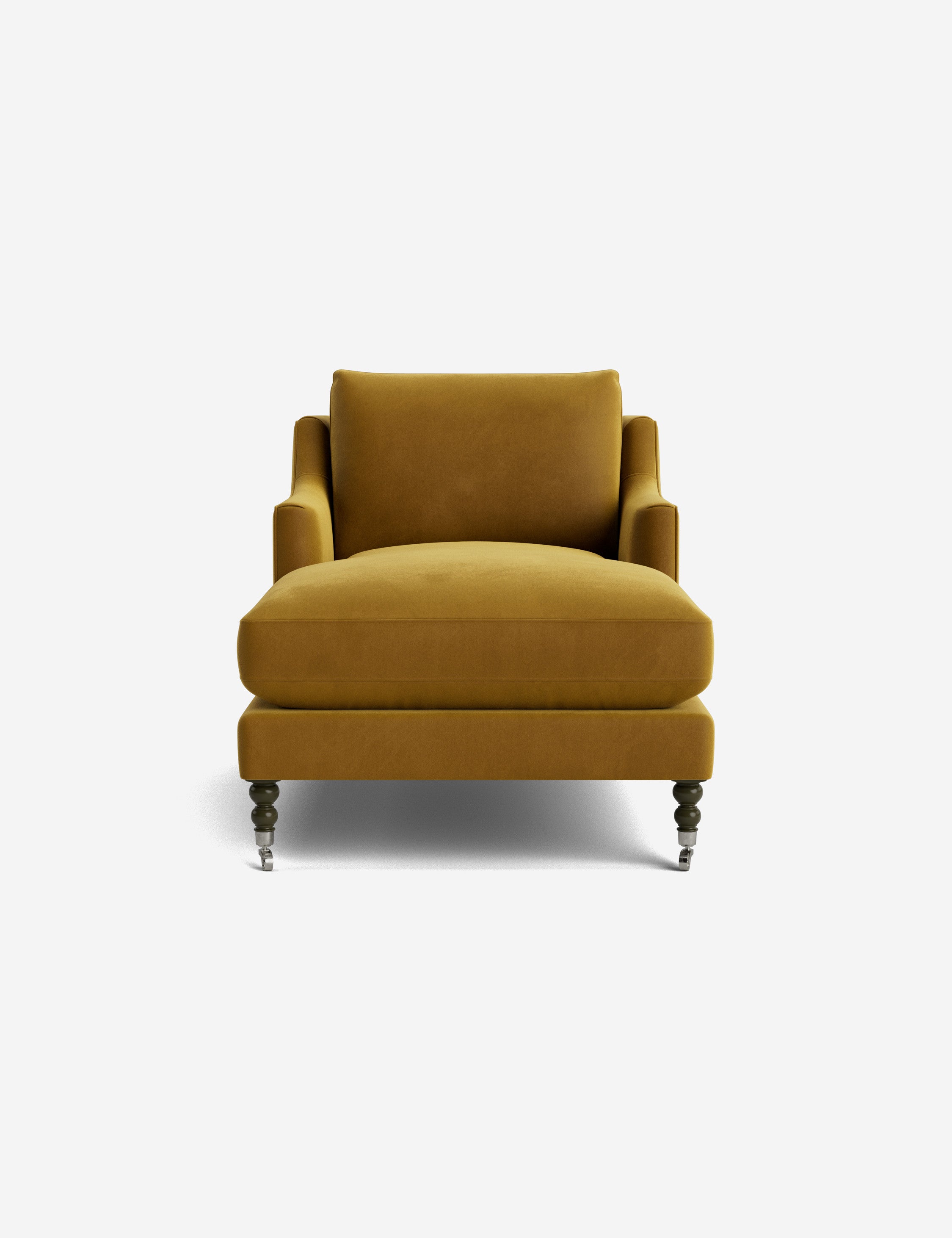 Fabienne Chaise Lounge Chair - Modern Accent Chair for Living Room, Bedroom & Office - Stylish Mid-Century Design with Upholstered Seat and Wooden Legs - Perfect for Relaxing, Reading & Home Decor