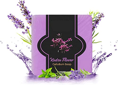Svengani Japan Kudzu Flower CelluBurn Soap - Anti Cellulite Firming & Natural Organic Slimming Soap for Body Contouring | Moisturizing Deep Cleansing Bath Bar with Plant Extracts (1pc) - Perfect for Post-Workout Recovery & Spa-Like Home Relaxation