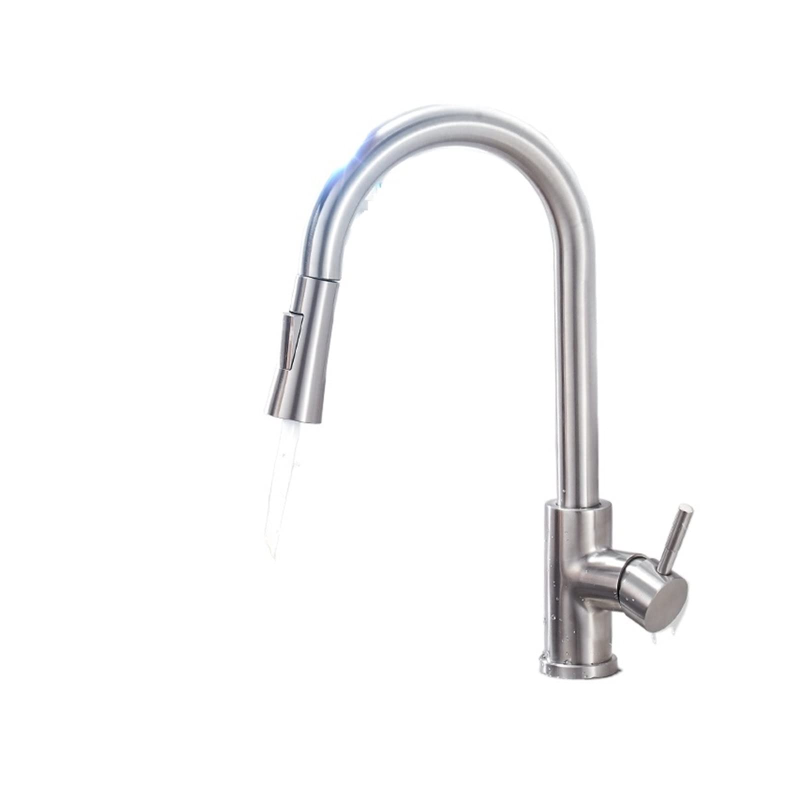 COKUERA Smart Touch Kitchen Faucet - Sensor-Activated Pull-Down Sprayer with 360° Rotation, Nickel Finish | Perfect for Modern Kitchens, Dishwashing & Food Prep