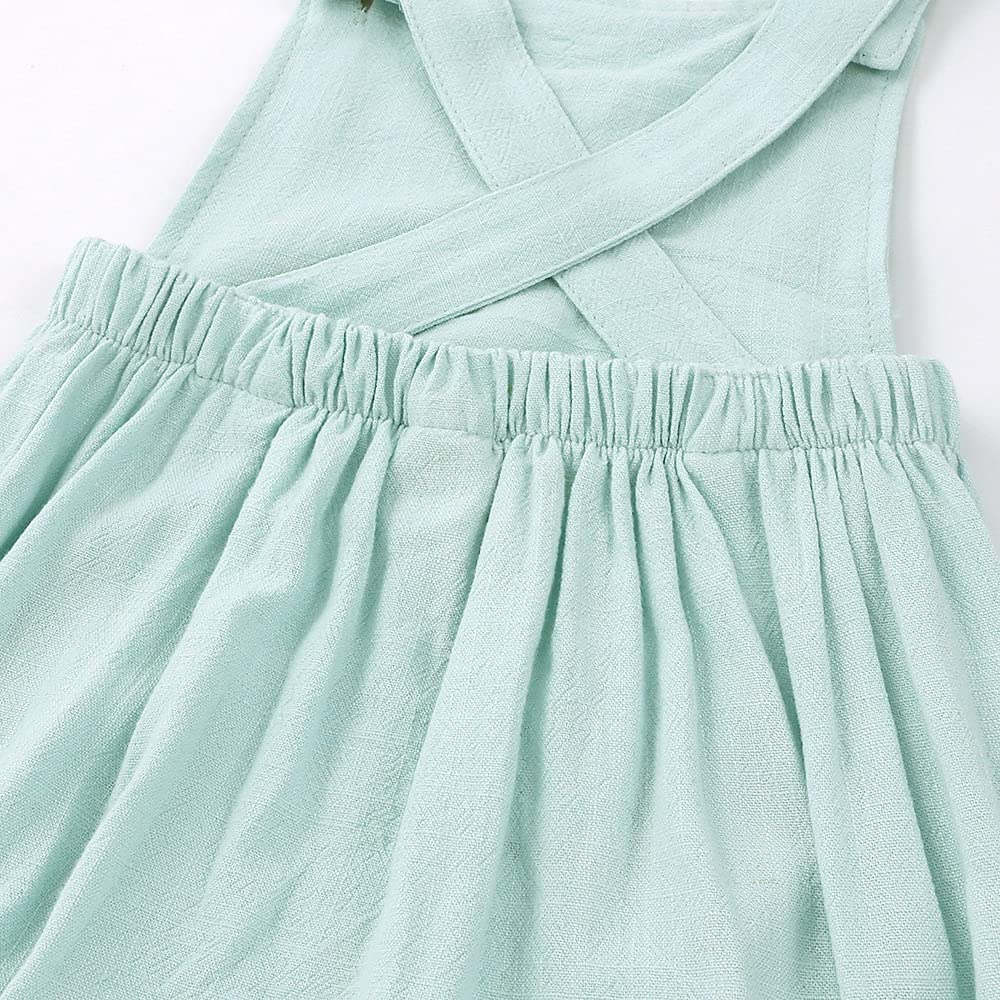 DCUTERQ Baby Romper - Solid Color Sleeveless Jumpsuit with Button Closure for Girls & Boys | Perfect Summer Outfit for Playdates & Beach Trips