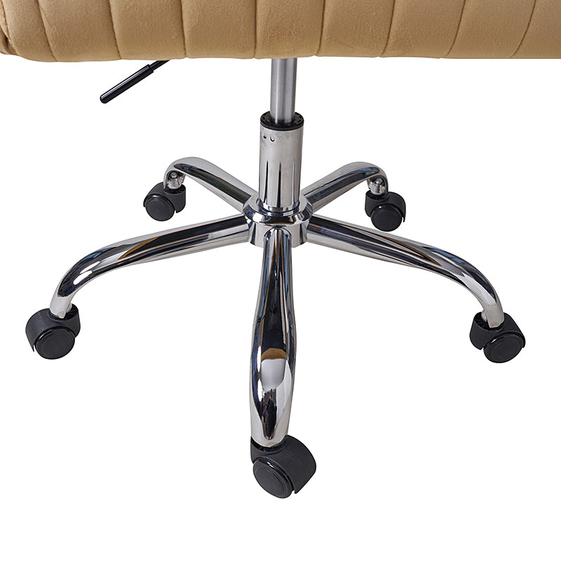 Theo Modern Velvet Office Chair with Tufted Back - Ergonomic Desk Chair for Home & Office Workspace, Comfortable Computer Gaming Chair for Long Hours Sitting