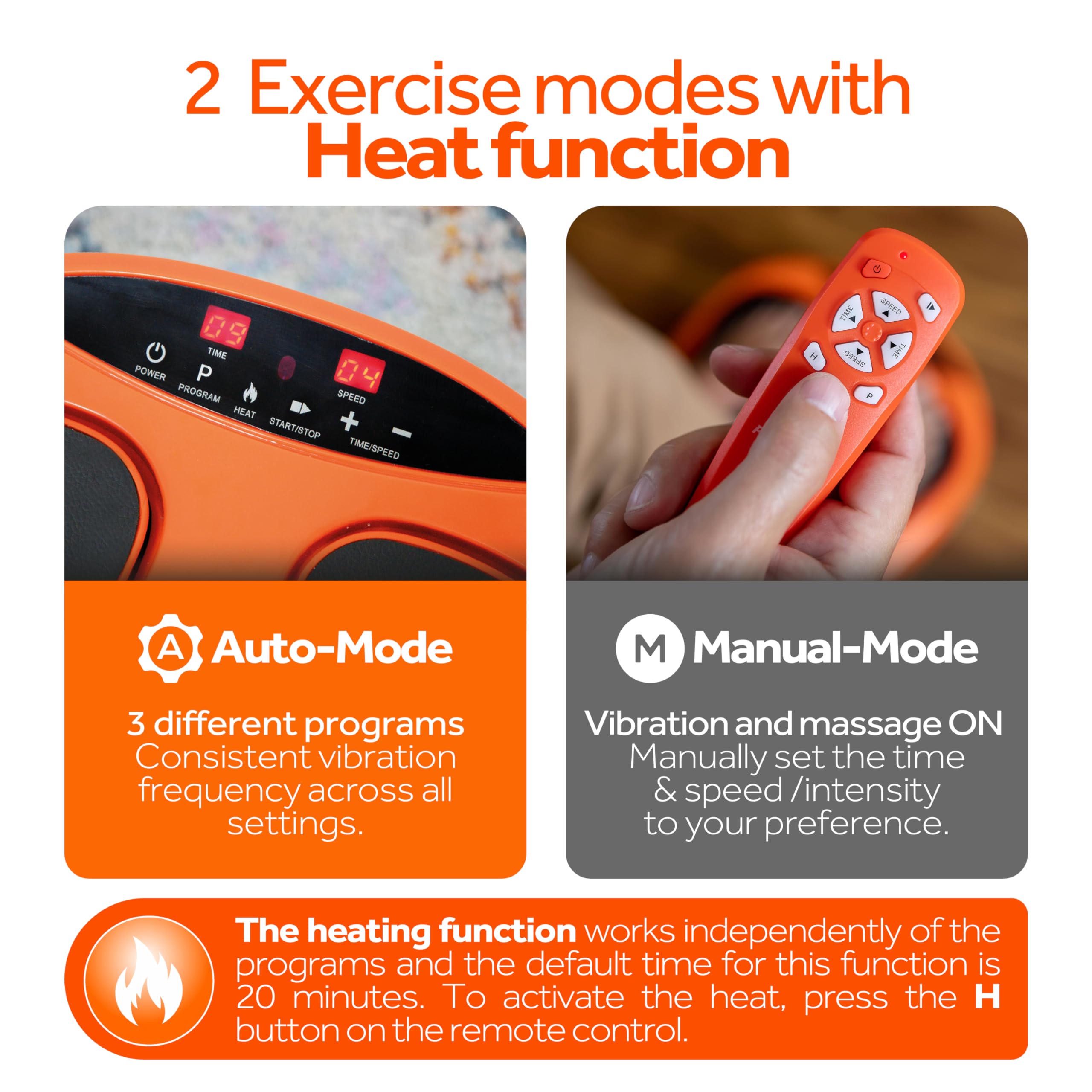 Powerfit Power Legs Electric Foot Massager with Heat - Neuropathy Pain Relief & Improved Circulation - Remote Control Foot Massager for Home & Office Use - Perfect for Relaxation After Work, Travel or Exercise