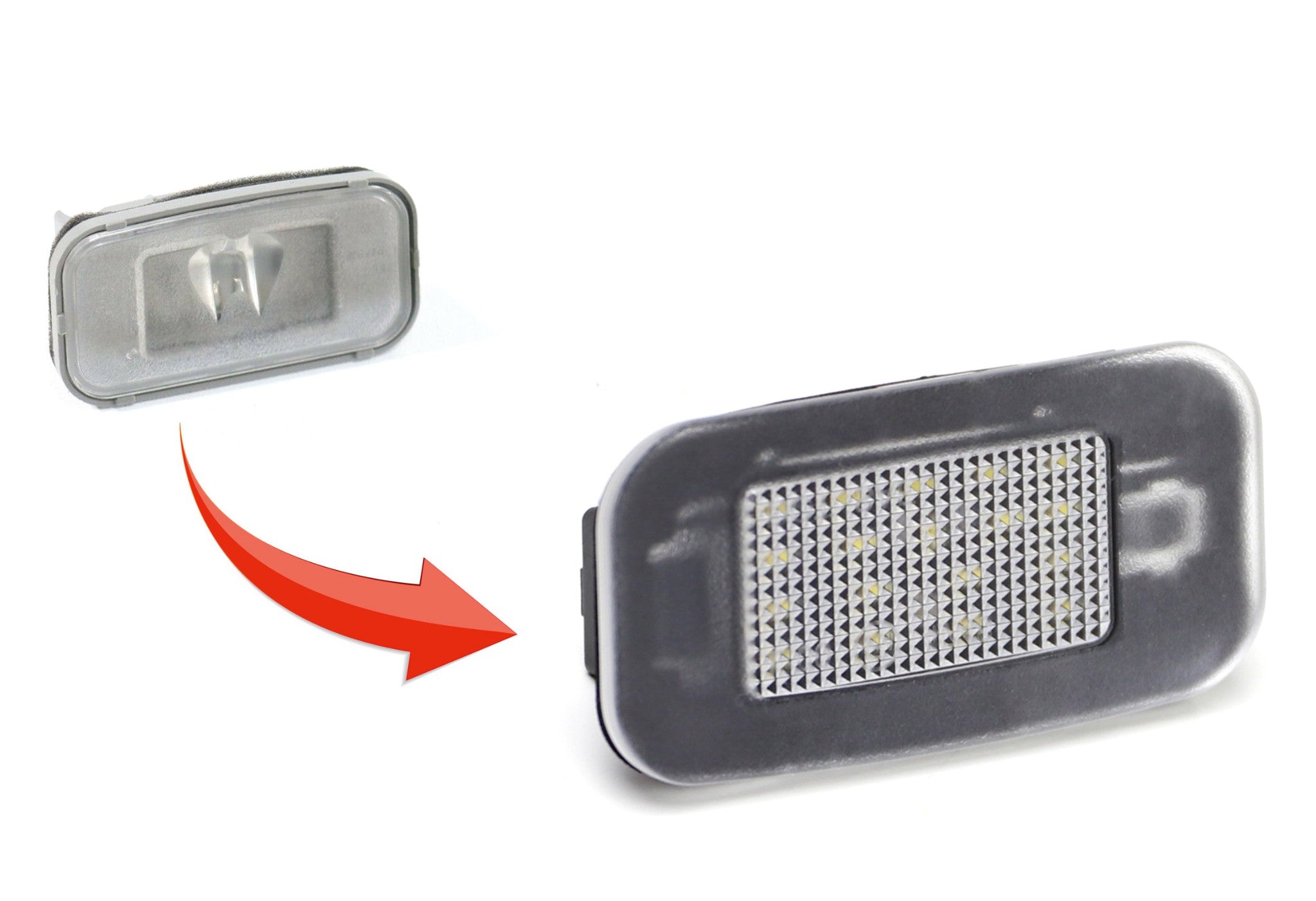 3W Xenon White LED License Plate Lights - Direct Replacement for Lexus IS GS RC Models - Perfect for Nighttime Visibility & Car Customization