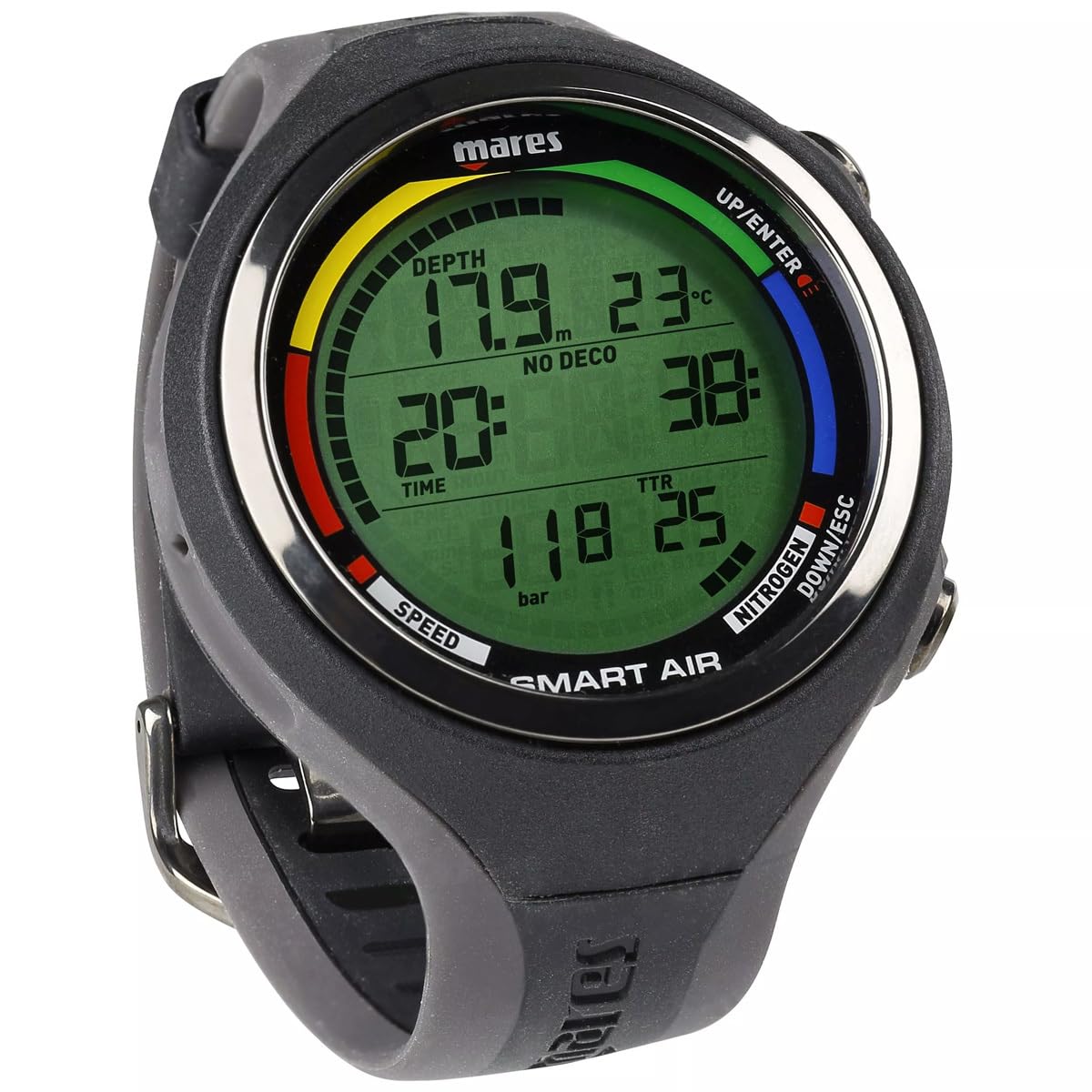 Mares Smart Air Dive Computer Wrist Watch with LED Transmitter - Professional Scuba Diving Gear for Underwater Exploration & Safety
