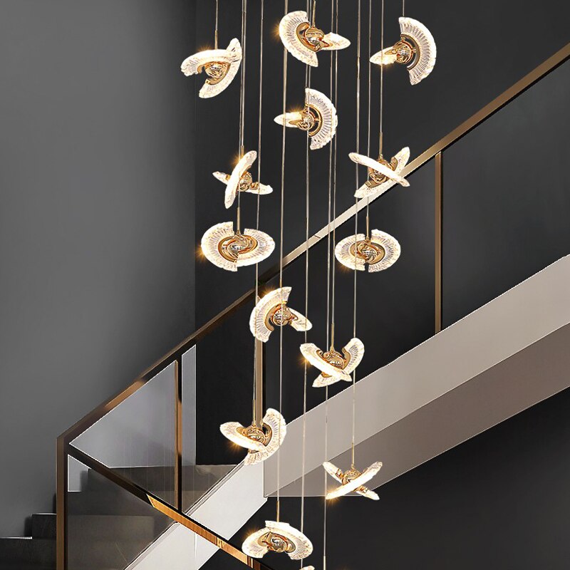 Stylish UFO Pendant Chandelier - Modern LED Ceiling Light Fixture for Living Room, Bedroom & Dining Room | Energy Efficient Home Decor Lighting Solution for Indoor Spaces
