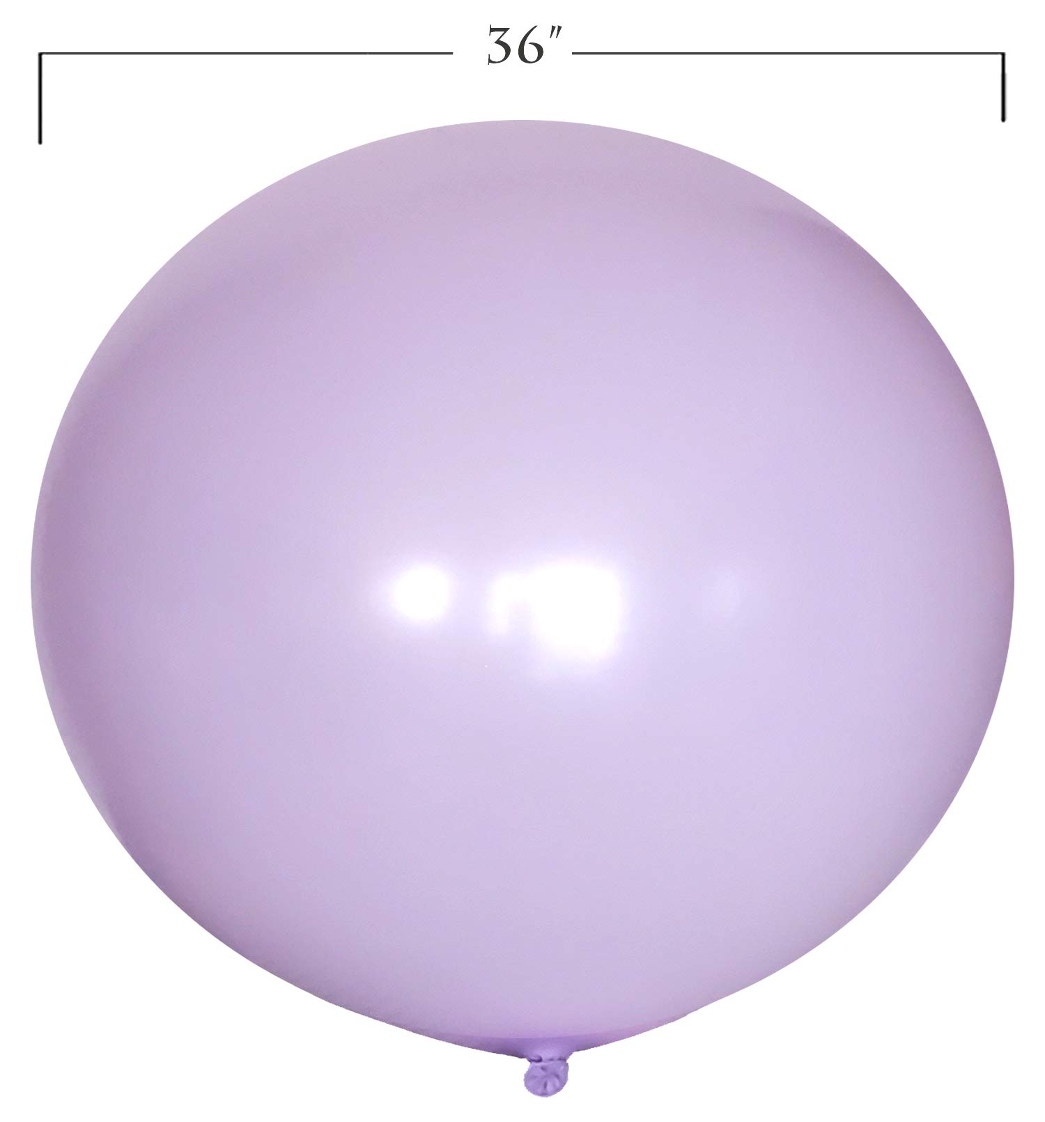 36 Inch 5-Pack Jumbo Pastel Purple Latex Balloons for Baby Showers, Gender Reveals, Birthdays & Weddings - Thickened Party Decorations for Christmas, Anniversaries & Special Events (Macaron Style)