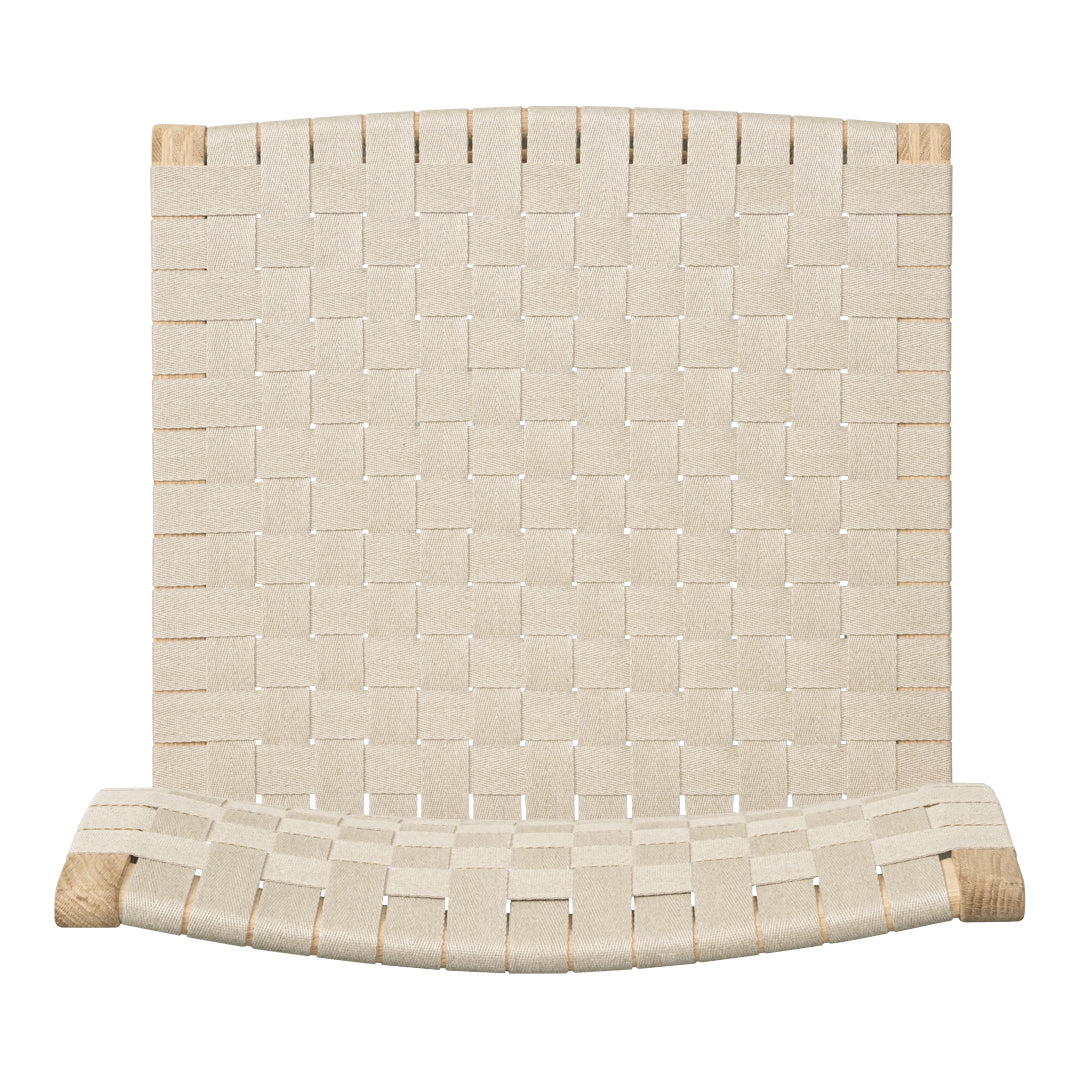 BM61 Modern Accent Chair with Linen Webbing - Stylish Lounge Seating for Living Room, Bedroom or Office