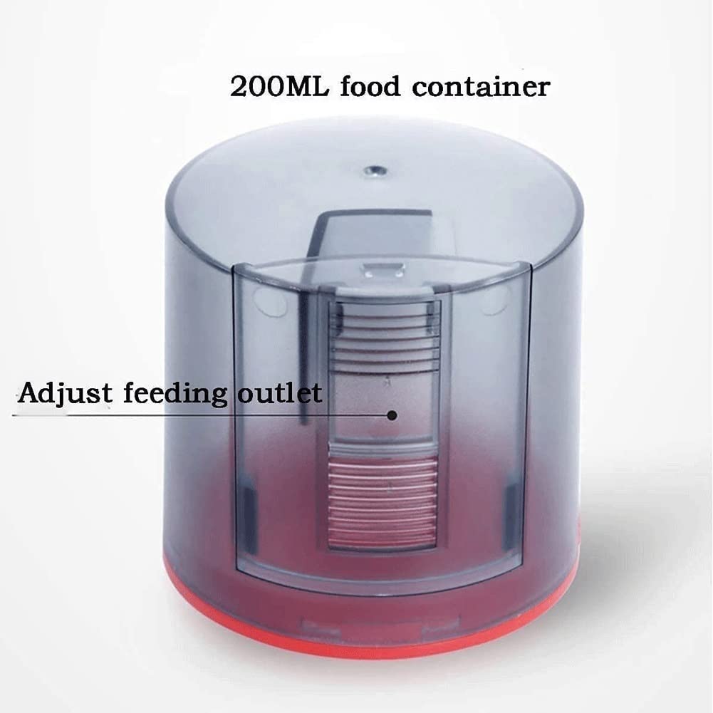 Automatic Fish Feeder with Timer - Rechargeable USB Aquarium Food Dispenser for Freshwater & Saltwater Tanks | Moisture-Proof Design for Indoor/Outdoor Use | Perfect for Vacation & Daily Feeding