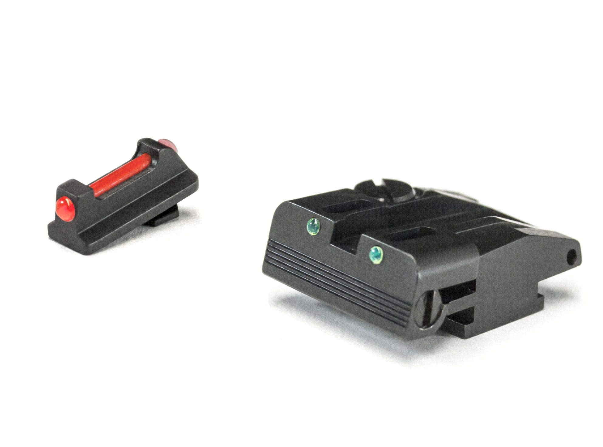 Walther P99, PPQ, PPQM2 Adjustable Fiber Optic Sight Set (Excluding 22 Rimfire) - Precision Shooting & Target Practice Accessories for Enhanced Accuracy