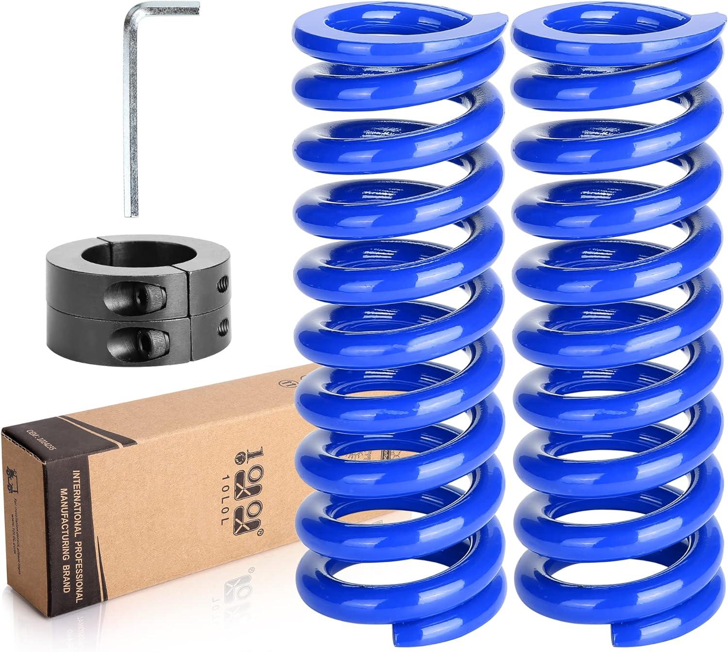Heavy Duty Golf Cart Rear Coil Spring Shocks for Yamaha G14 G16 G19 G20 G22 G29 Drive (2007-2016) - 10L0L - Durable Suspension Upgrade for Smooth Rides on Golf Courses & Rough Terrains