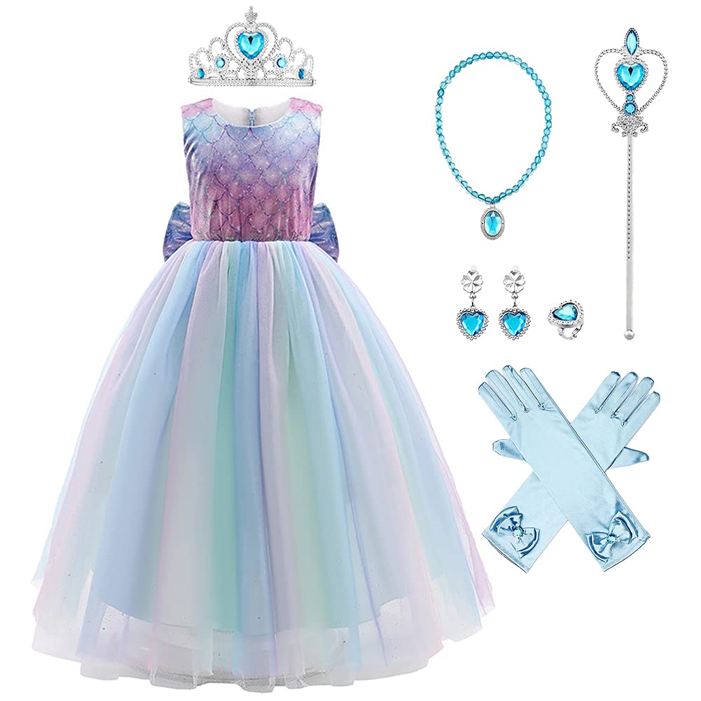 Butterfly Princess Dress for Girls - Elegant Tulle Costume with Accessories for Birthday Party, Halloween, Christmas & Carnival | Perfect for Dress Up, Cosplay & Special Occasions