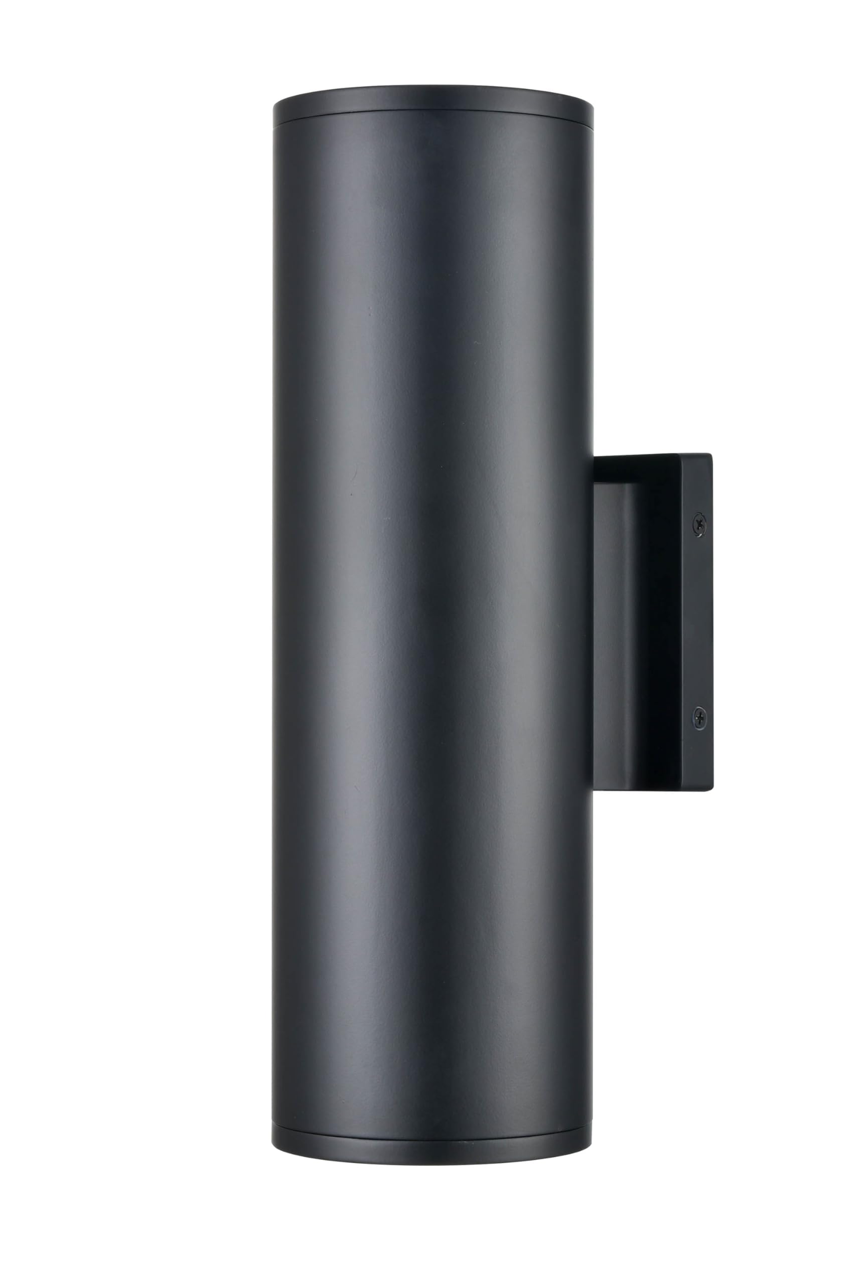 ML Lighting 8002-MB Modern Matte Black Outdoor Wall Sconce - 2 Light Contemporary Fixture for Porch, Patio & Entryway Lighting | Vegas Collection