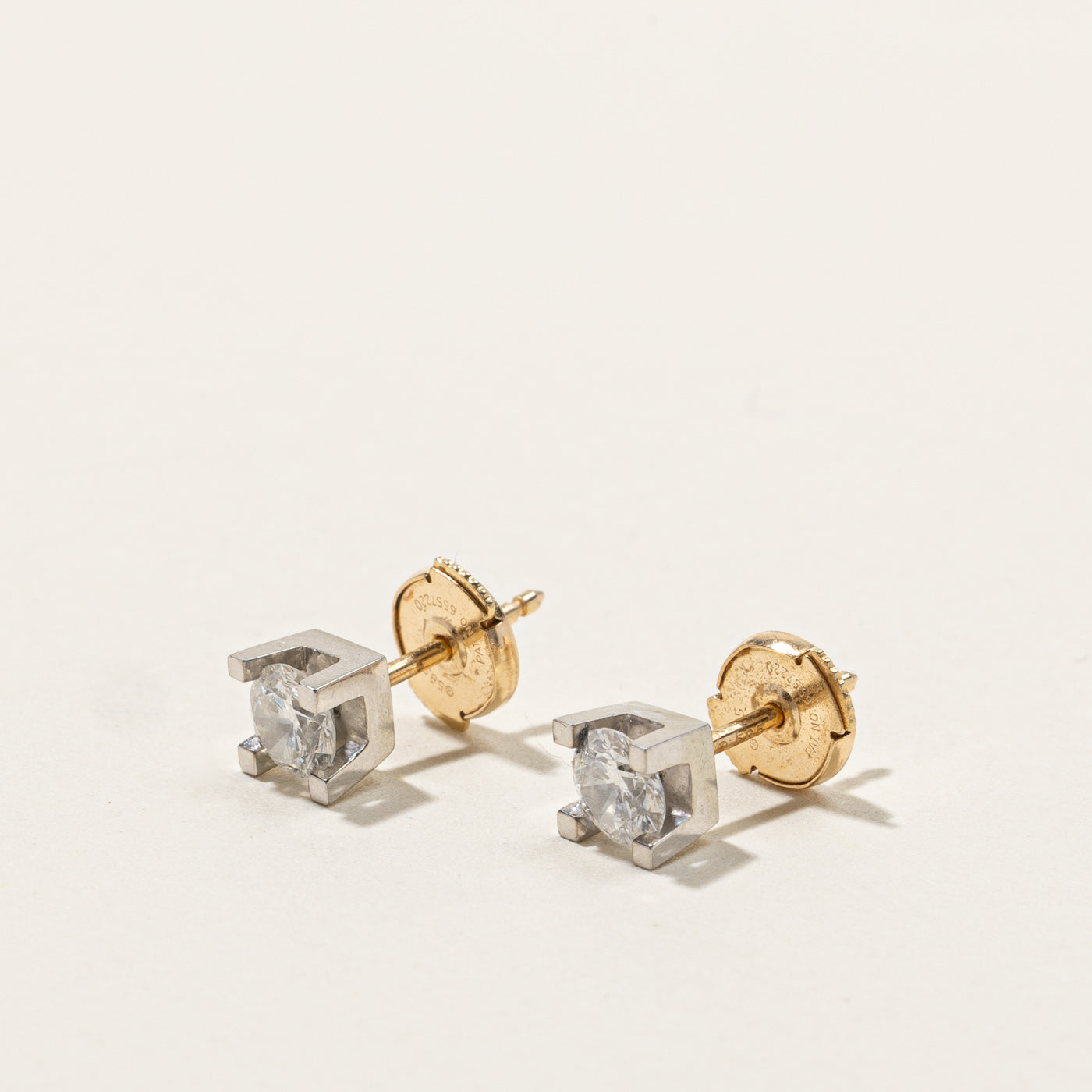 0.70ctw Diamond Stud Earrings for Women - Round Cut 14K White Gold Earrings | Perfect for Weddings, Anniversaries & Everyday Luxury