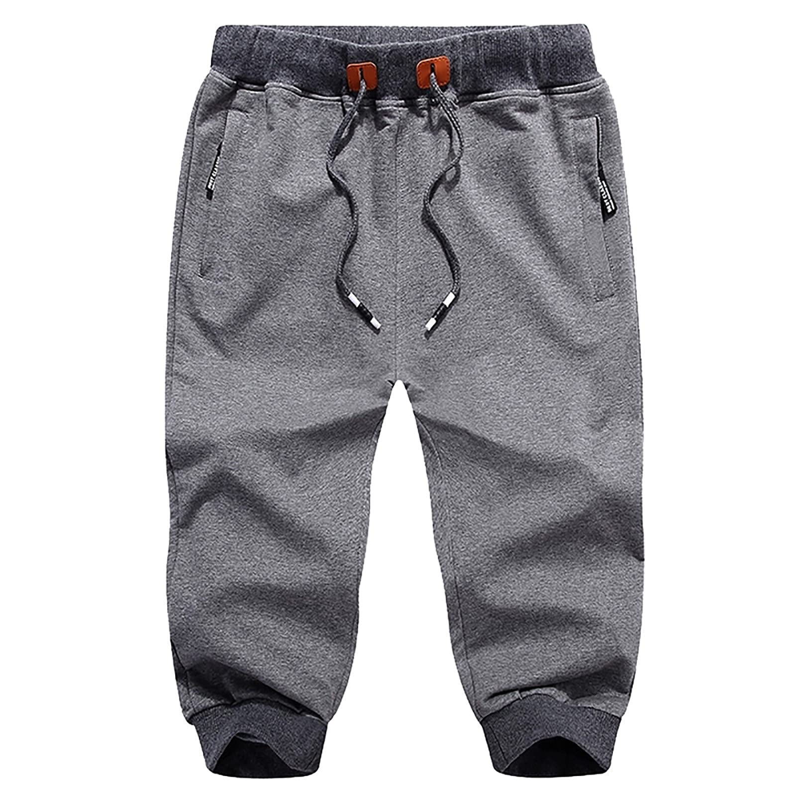 Xiloccer Men's Cropped Utility Jogger Pants - Stylish Casual & Work Pants for Painting, Biking & Everyday Wear