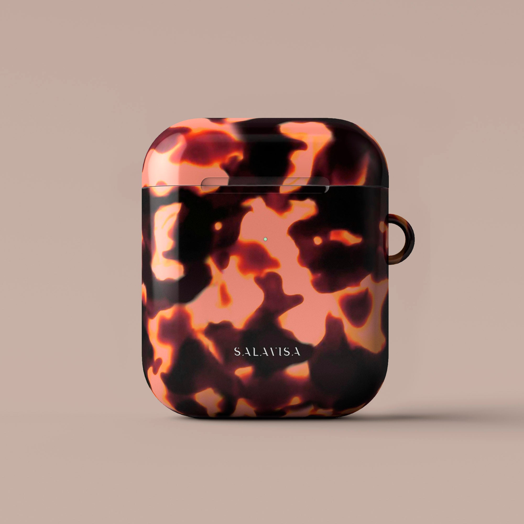 Premium Tortoise Red AirPods Case - Stylish Protective Cover for AirPods 2/3/Pro - Durable Shockproof Design for Everyday Use, Travel & Work