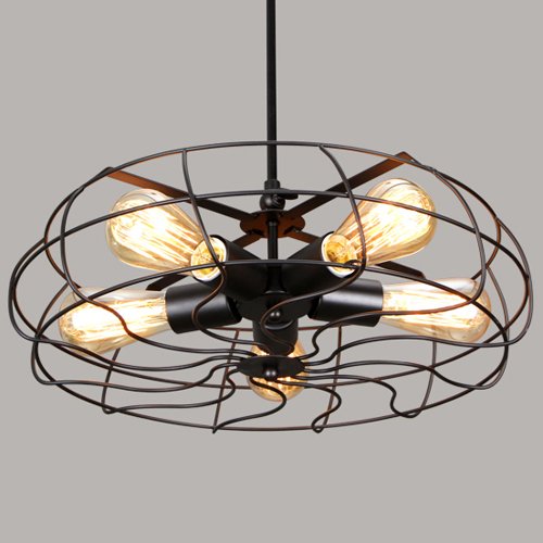 Vintage Barn Metal Hanging Pendant Light - 18