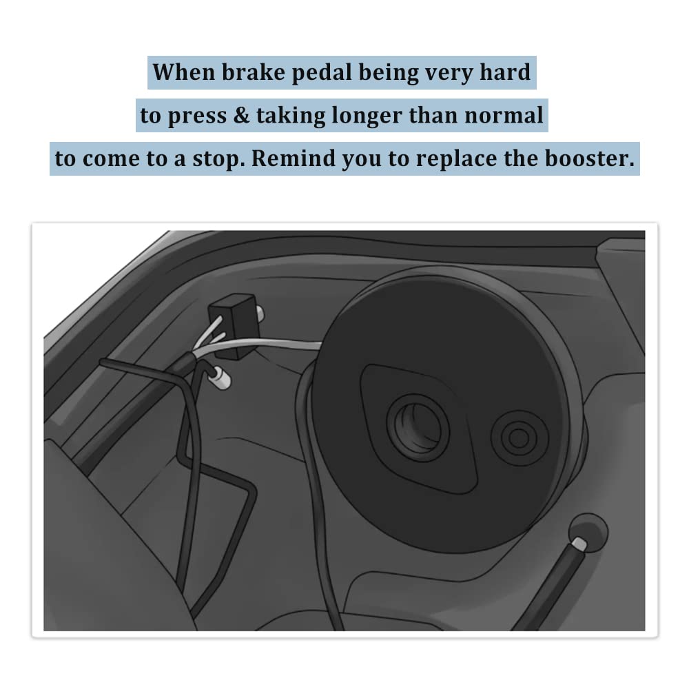 Chevy Blazer 1998-2005 & S10 Pickup 1998-2004 Vacuum Power Brake Booster Assembly Replacement - Improve Braking Performance for Off-Road & Daily Driving