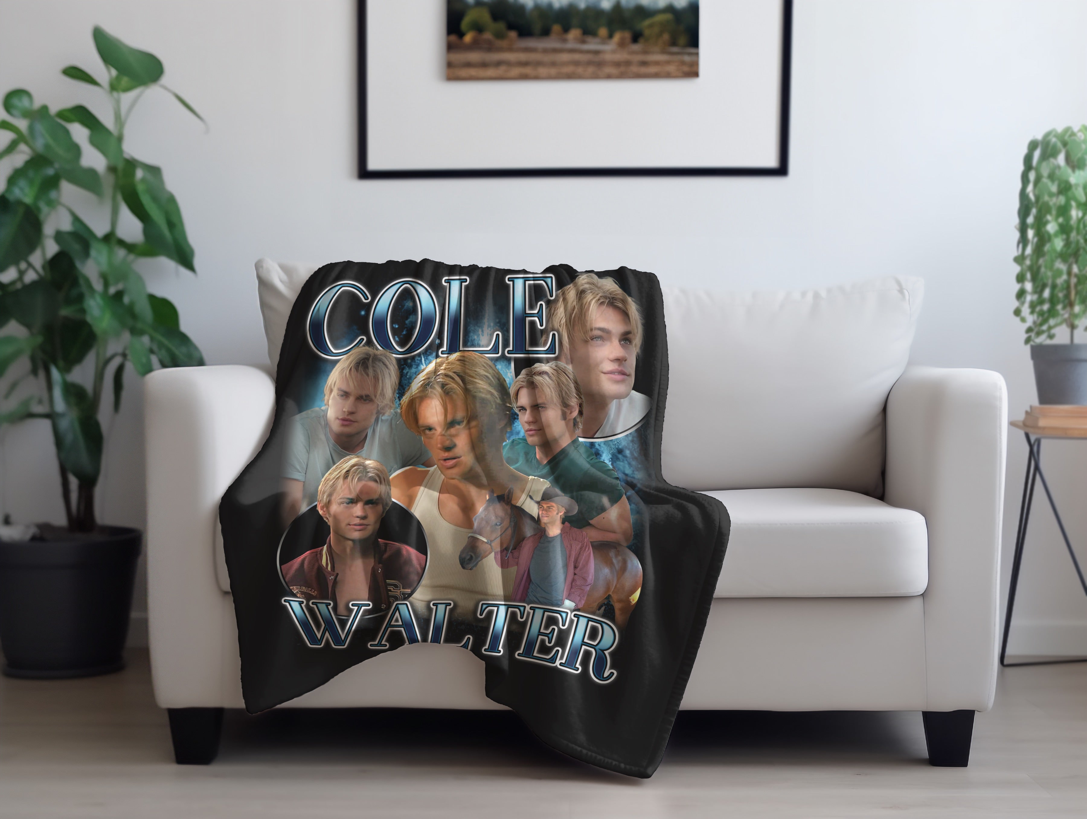 Cole Walter Soft & Cozy Fleece Blanket - Ultra Warm & Lightweight Throw for Bed, Couch, and Outdoor Use - Perfect for Home, Office, Camping & Travel