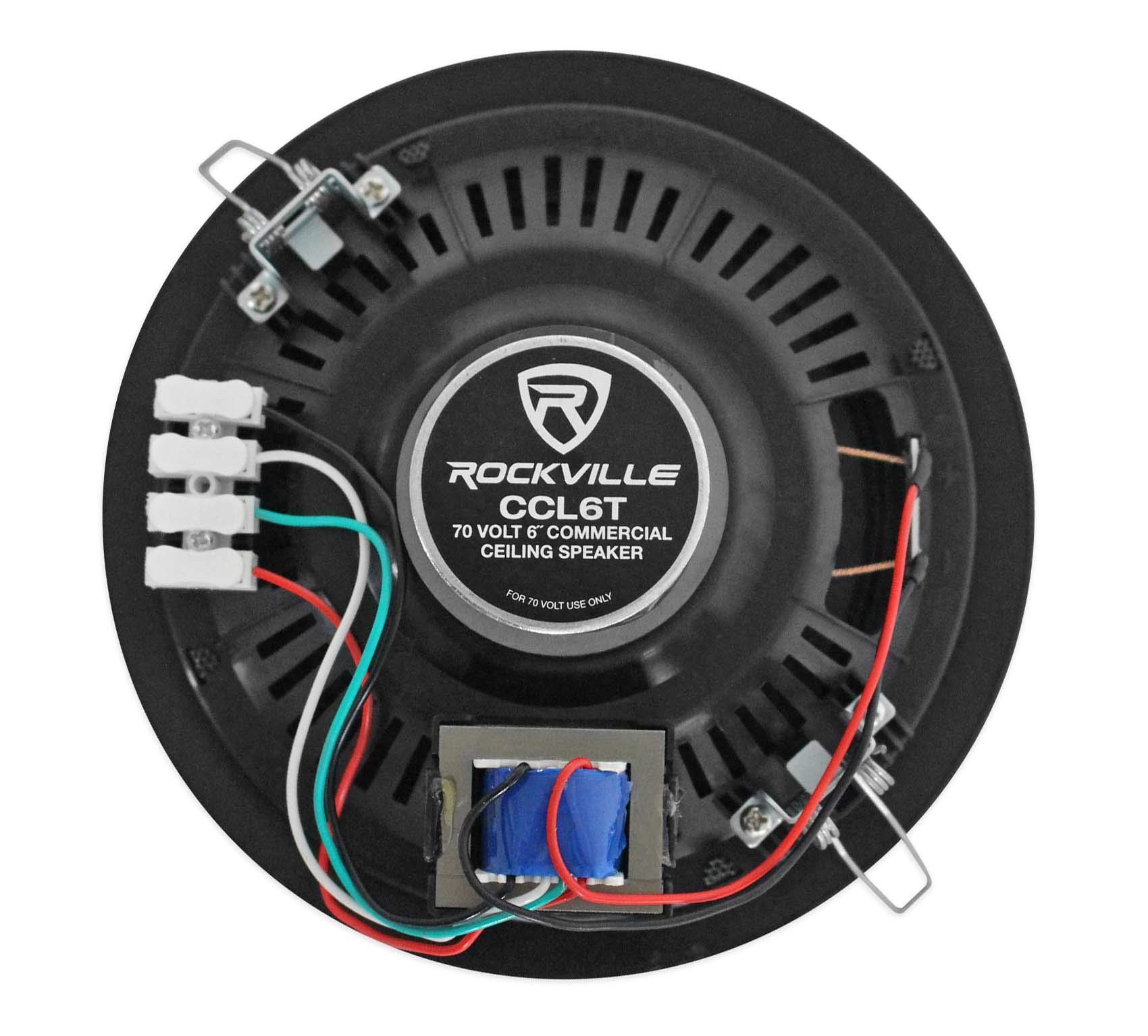 Rockville CCL6T Black 70V 6