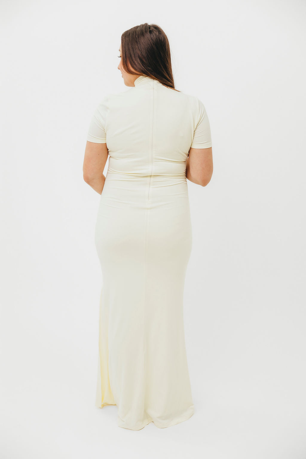 Ellis Ivory Maxi Dress for Women - Bump Friendly Maternity Dress for Pregnancy, Nursing & Postpartum - Perfect for Casual Wear, Beach & Special Occasions