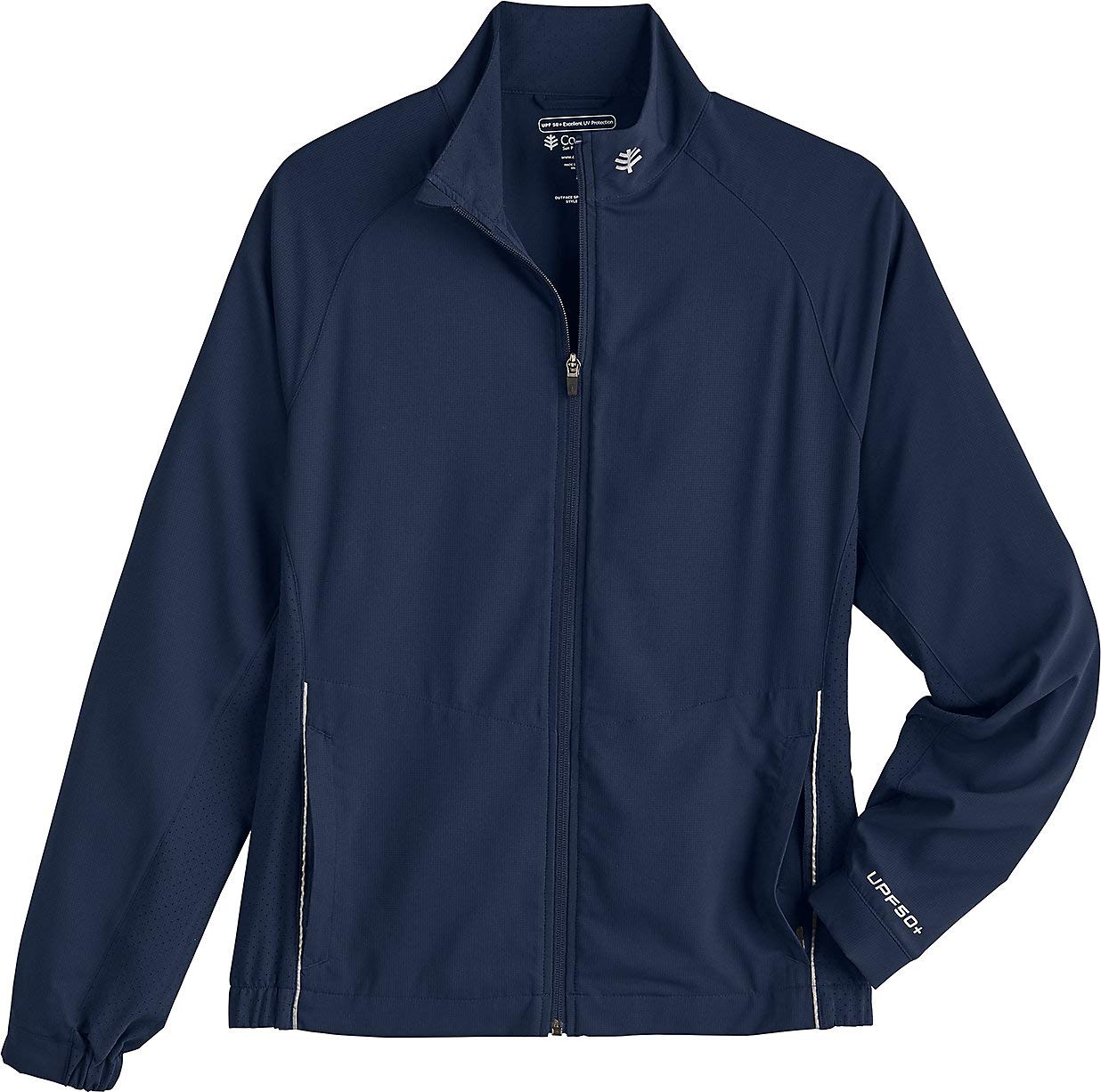 Coolibar UPF 50+ Men's Sun Protective Sport Jacket - Lightweight UV Protection for Hiking, Running & Outdoor Activities