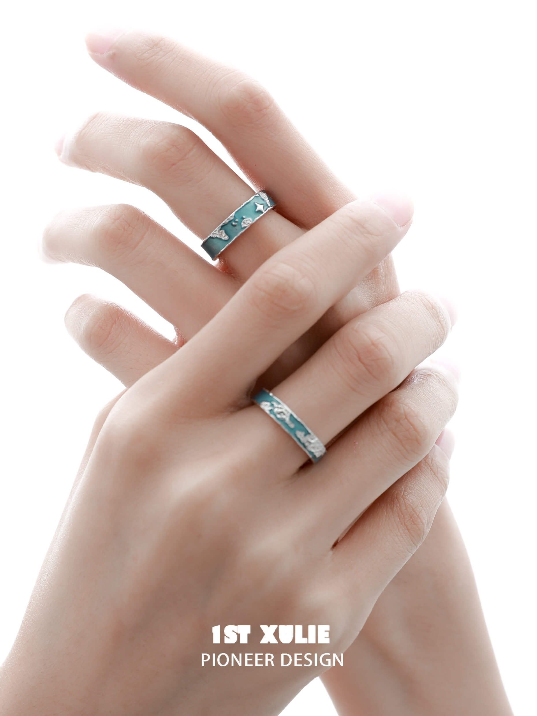 S925 Sterling Silver World Map Couple Rings - Matching Love Rings for Couples, Anniversary Gifts, Wedding Bands - Perfect for Travel Lovers & Romantic Getaways