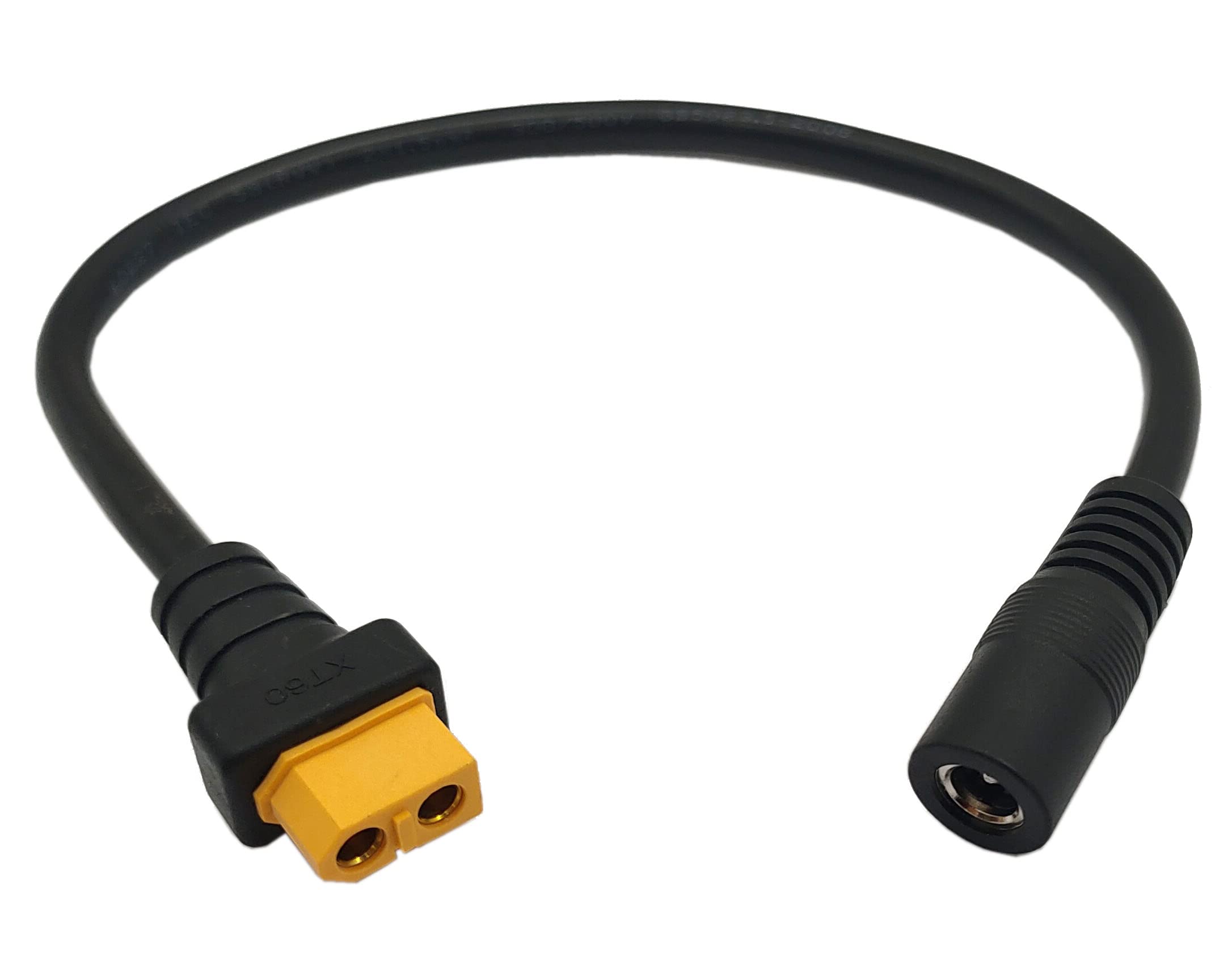 Fatshark Skyzone FPV Monitor XT60 to DC 5.5mm 2.5mm Female Power Adapter Cable - Compatible with FPV Goggles, Drones, and RC Devices - Perfect for Extended Flight Sessions and Field Charging