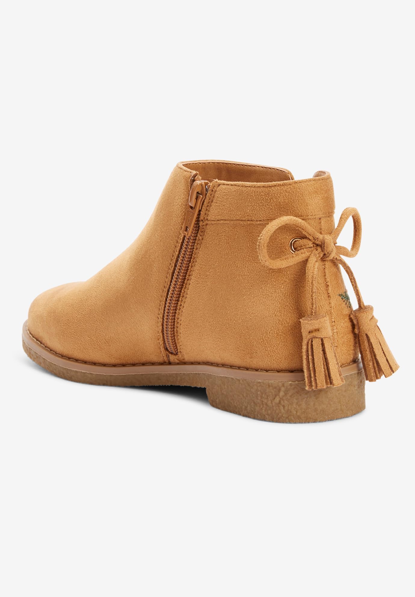 Comfortview Women's Wide Width The Sienna Bootie - Stylish Ankle Boots for Women with Wide Feet | Perfect for Office, Casual Outfits & Fall/Winter Fashion