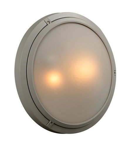 Ricci-II Modern Silver Wall & Ceiling Light Fixture - Waterproof Outdoor Sconce for Patio, Porch, Garden & Exterior Home Decor