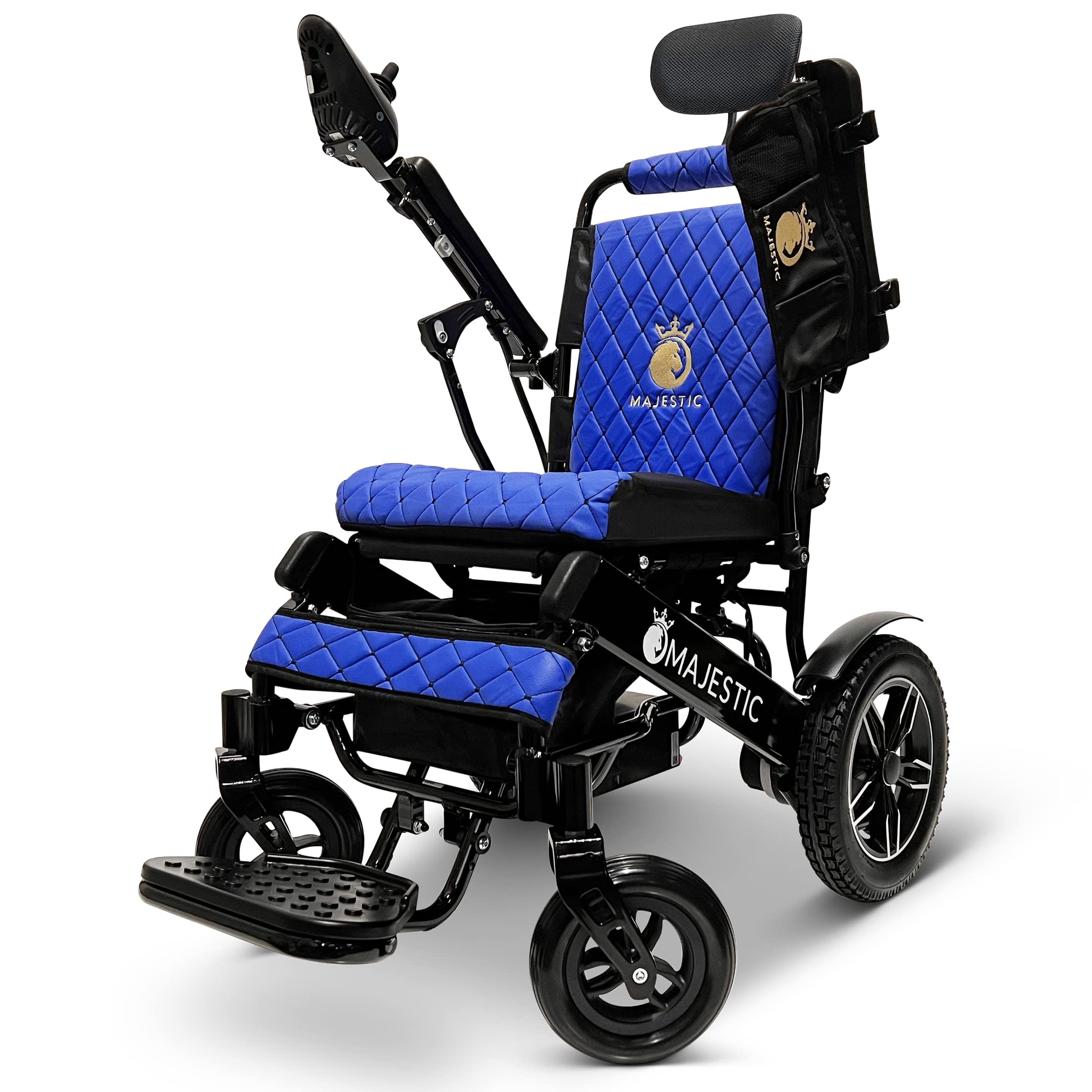 Majestic Foldable Lightweight Electric Wheelchair for Adults & Seniors - Portable Motorized Power Chair with Durable Ultra-Light Frame | Ideal for Indoor/Outdoor Mobility, Travel & Daily Use