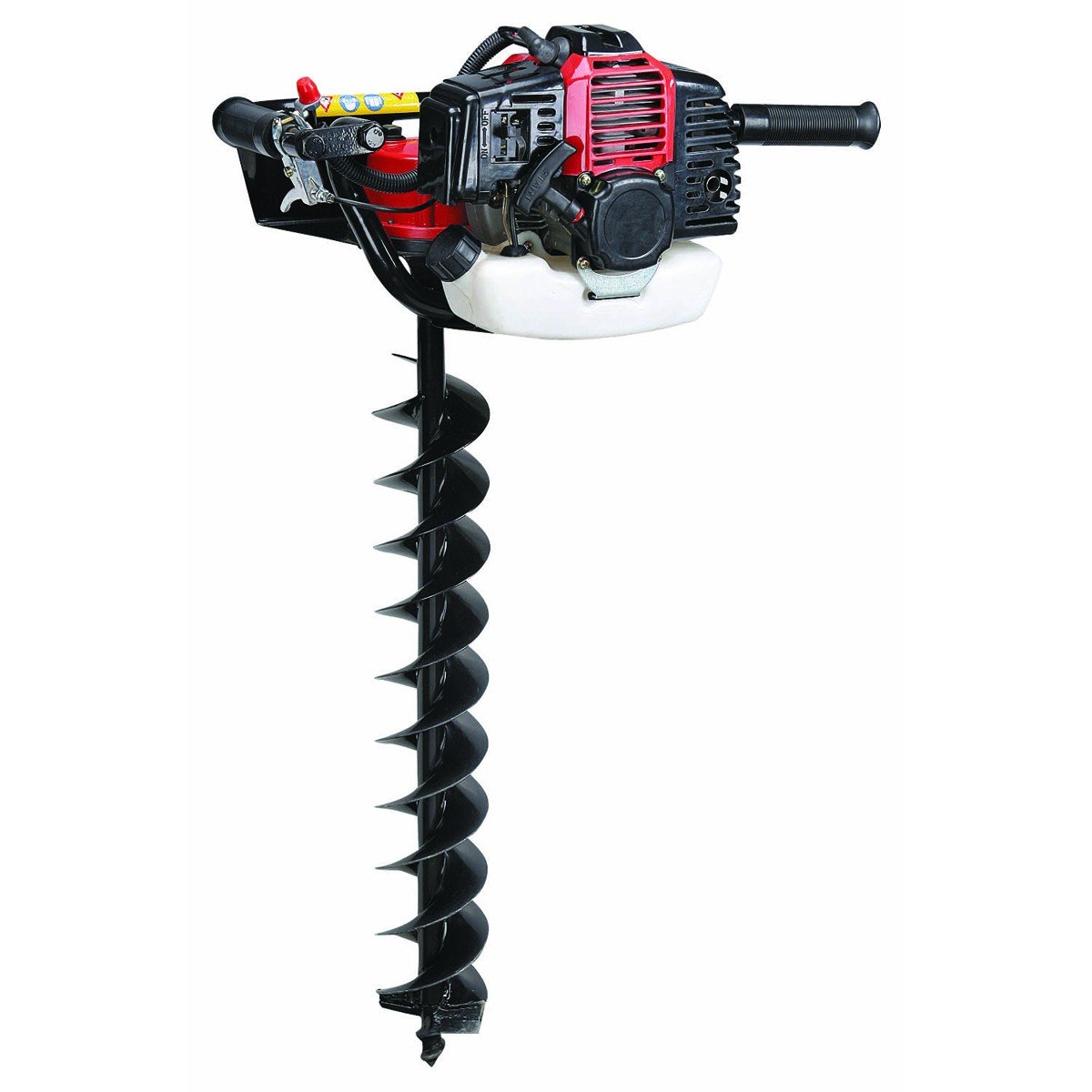 1.5 HP Gasoline Powered Earth Auger Drill with Dual Gear Reduction - Heavy Duty Post Hole Digger with 4