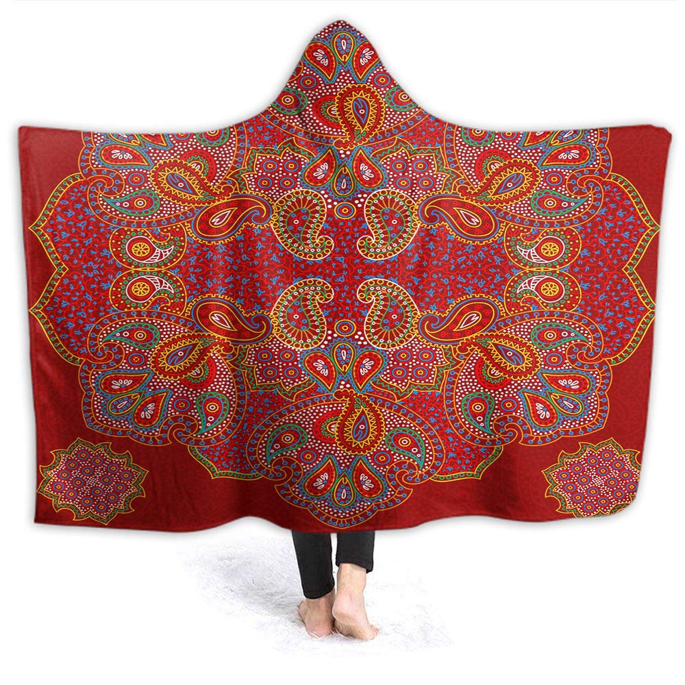 Moslion Tribal Pattern Tablecloth - Retro Traditional Ethnic Floral Boho Style Rectangle Table Cover for Kitchen, Picnic, BBQ - 52x70 Inch Polyester Fabric - Perfect for Outdoor Dining, Parties & Home Decor