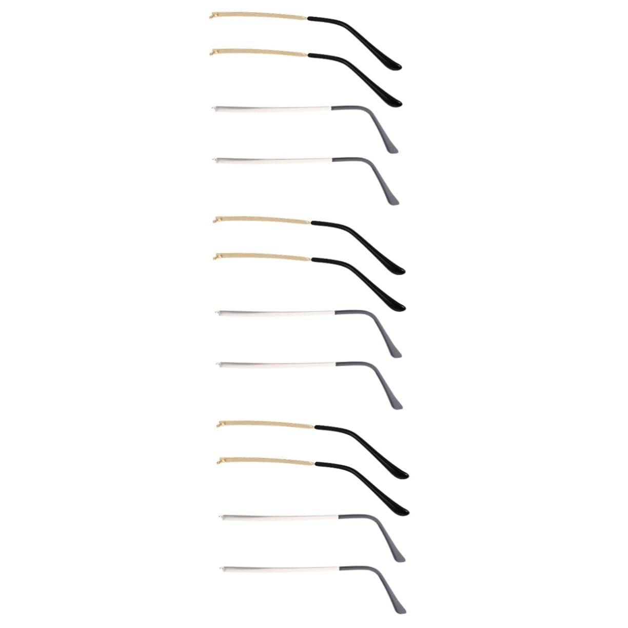 Healeved 6 Pairs Glasses Replacement Arms with Screwdriver for Men & Women - Eyewear Repair Kit for Home & Travel