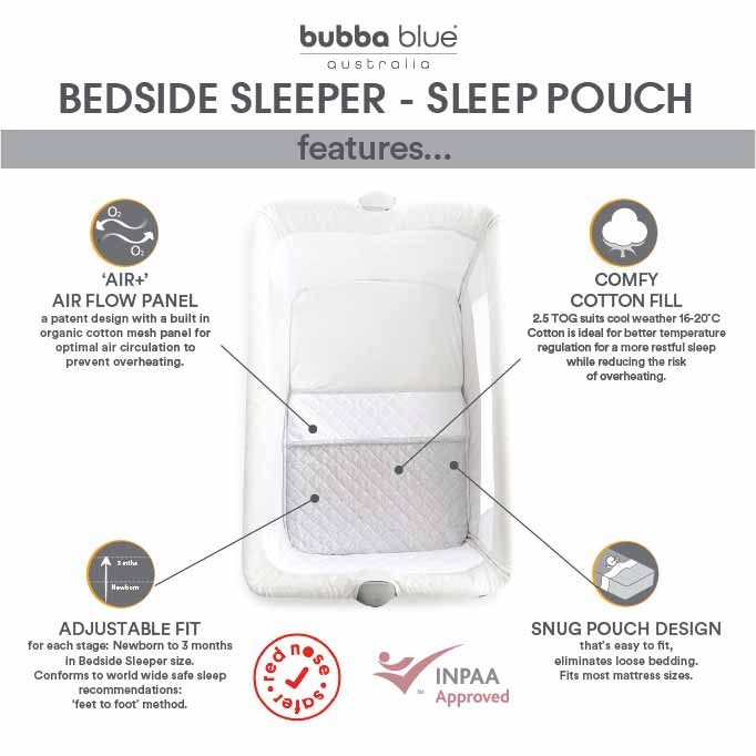 Nordic 2.5 TOG Baby Sleep Sack - Breathable Co Sleeper & Bedside Bassinet for Newborns - Soft Rose Pink - Perfect for Nursery, Travel & Safe Co-Sleeping