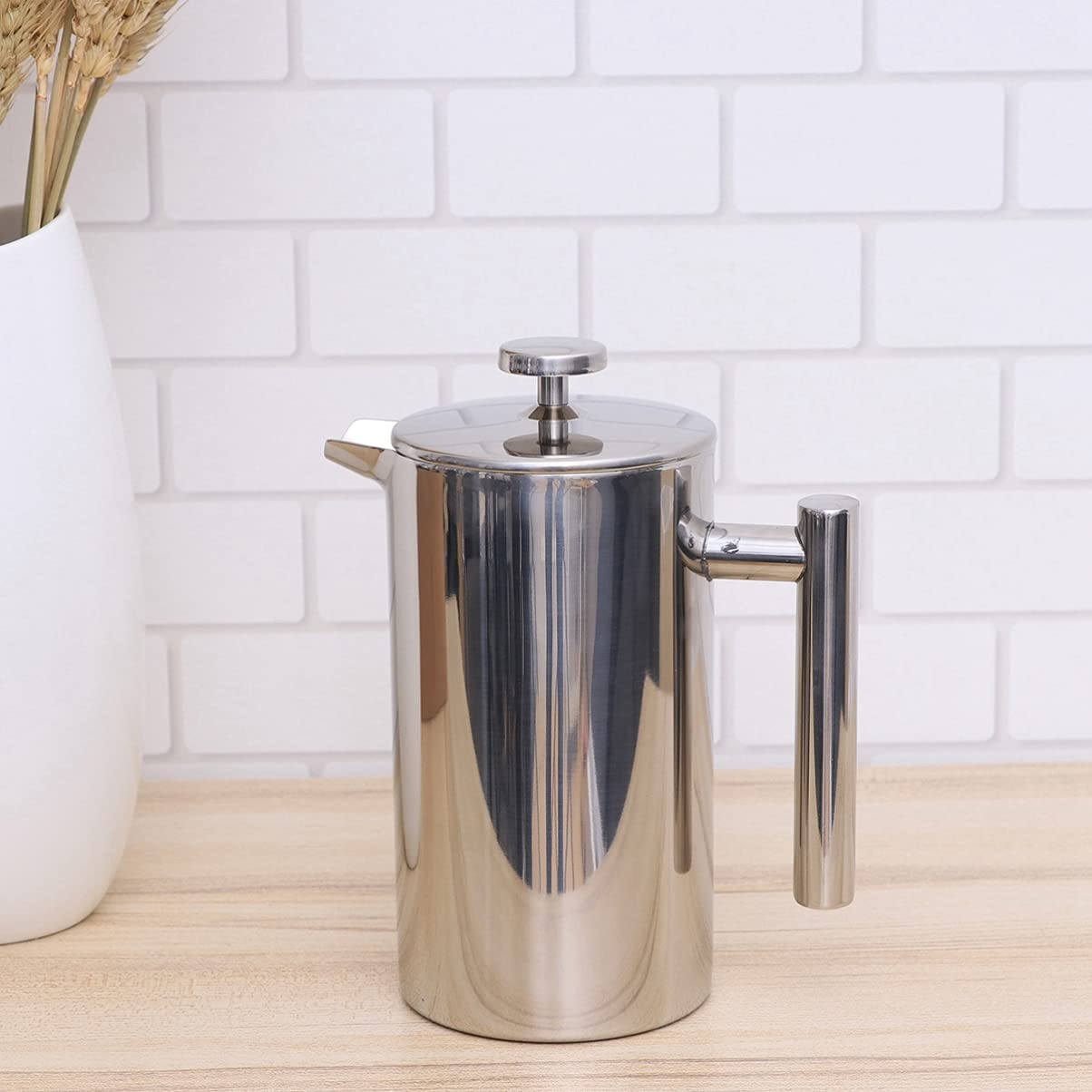 DOITOOL Stainless Steel Cold Brew Coffee Maker & Espresso Machine - Manual Pour Over Coffee Pot, Double Wall Insulated Mug - Perfect for Home, Office & Outdoor Use