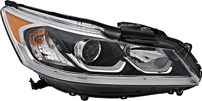 2016-2017 Honda Accord Sedan EX/EX-L/Sport Right Passenger Side Halogen Headlight Replacement - Perfect for Night Driving & Road Safety