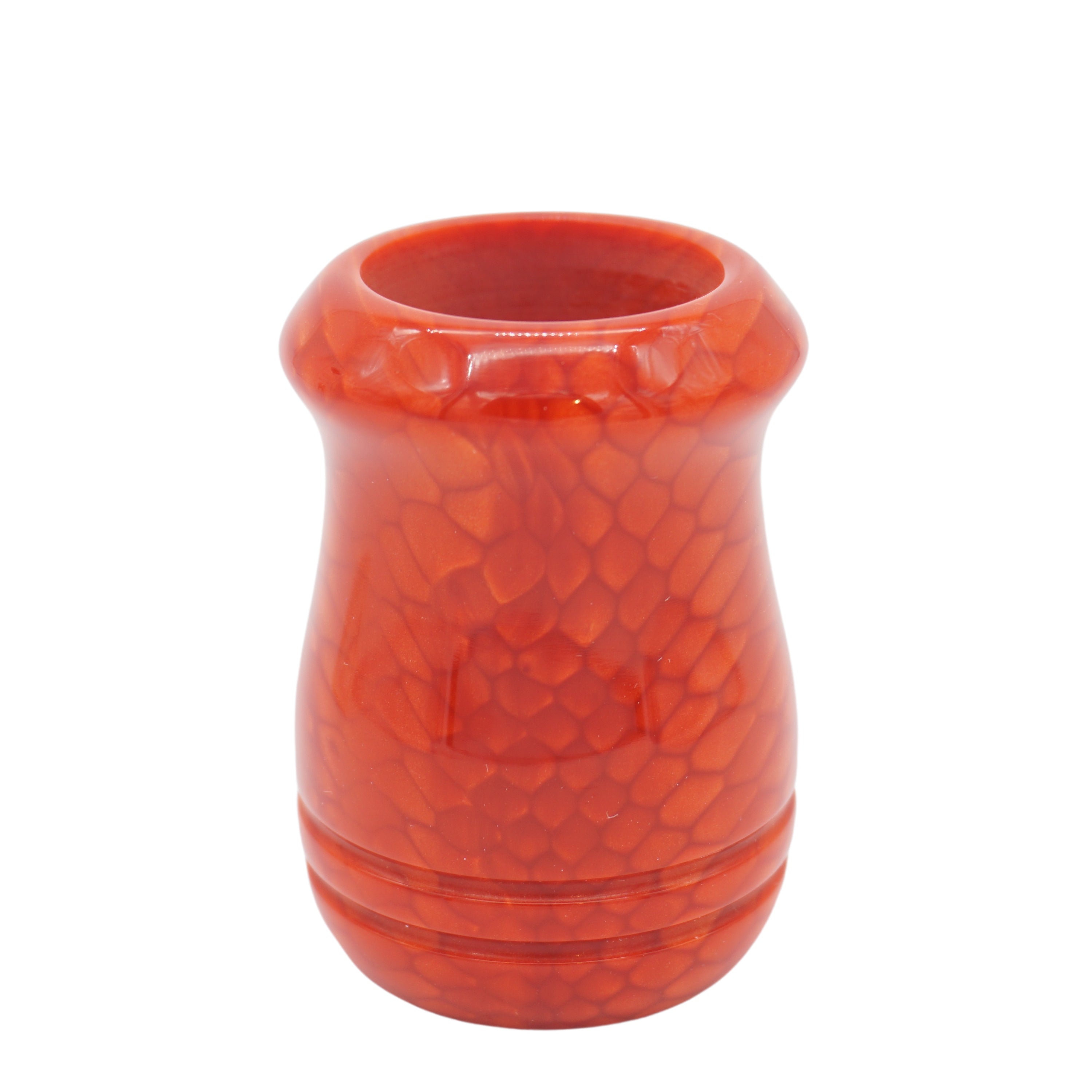 Premium Red Snakeskin Handcrafted Shaving Brush Handle - Fits 24mm & 26mm Knots - Perfect for Wet Shaving & Grooming Gifts