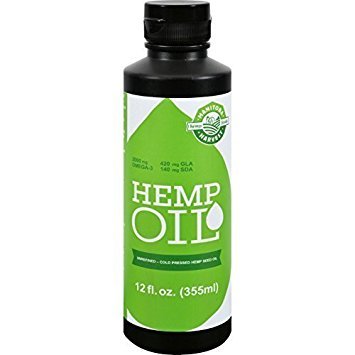 Organic Manitoba Harvest Hemp Seed Oil - Cold Pressed, Unrefined, Rich in Omega 3 6 9 - Perfect for Salads, Smoothies & Skin Care