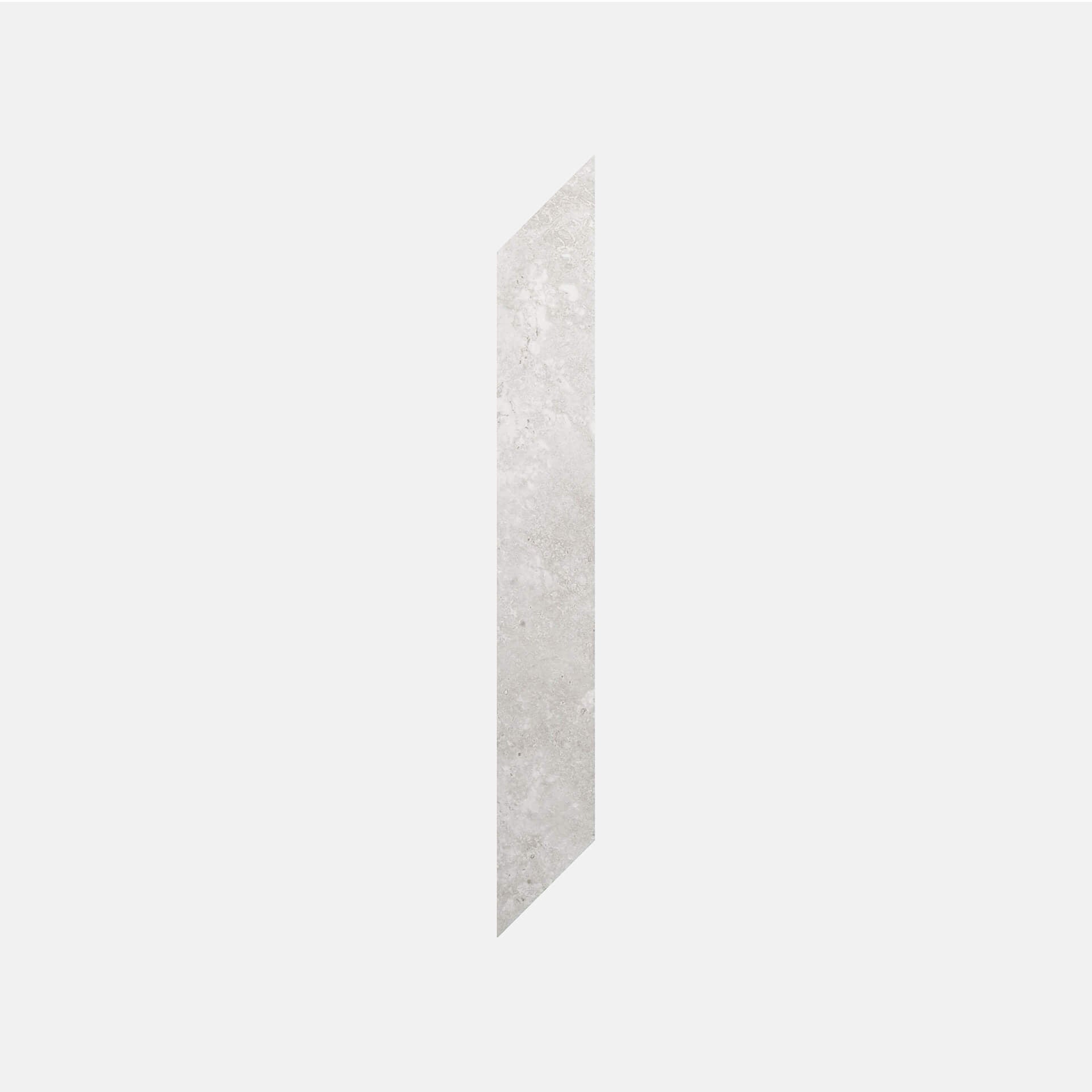 Marble Stario Chervon 75x525 Honed Bianco Marble Tile Sample - Perfect for Kitchen Backsplash, Bathroom Walls & Flooring
