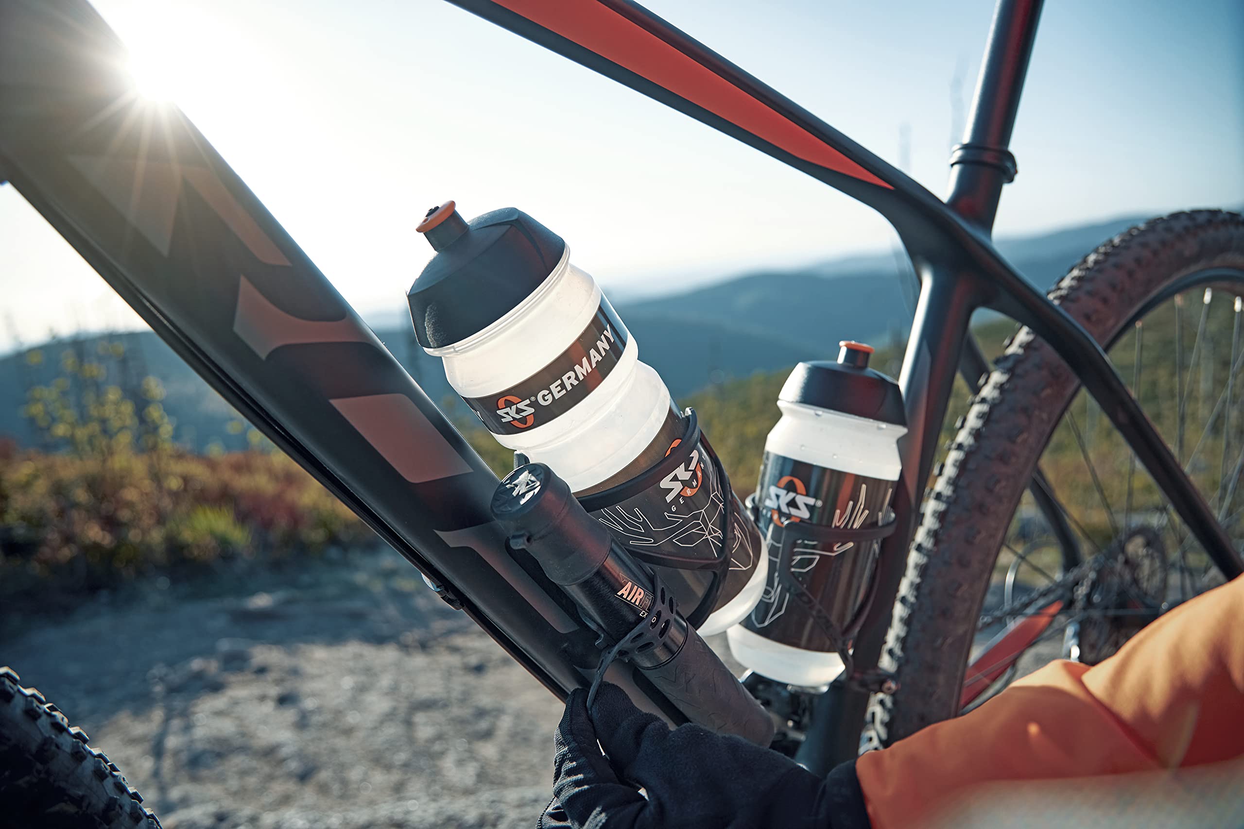 SKS Cycling Sports Drink Water Bottle - BPA Free, Leak Proof, 24oz Bike Water Bottle for Road & Mountain Biking - Perfect for Cycling, Running, Hiking & Gym Workouts