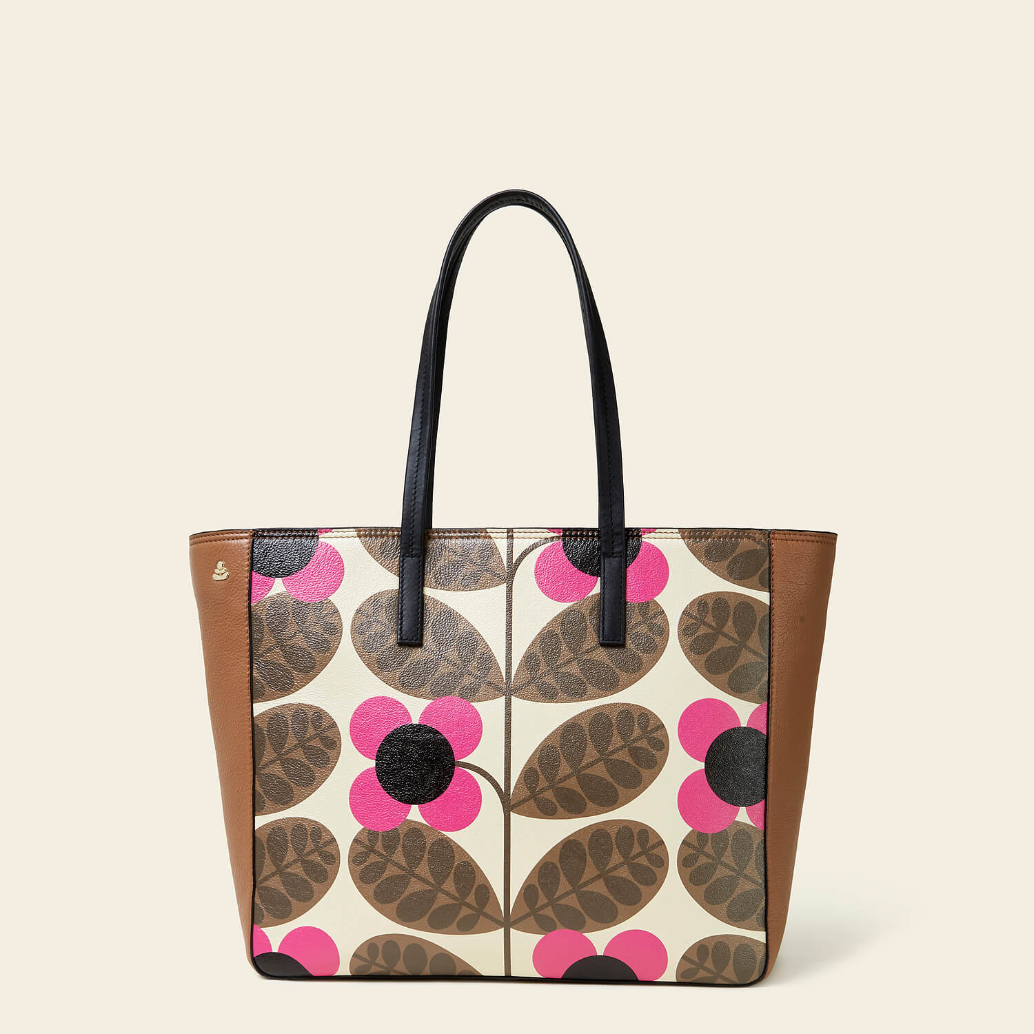 Rosalind Tote Bag - Botanica Bloom Collection in Chestnut Brown | Stylish Women's Handbag for Work, Travel & Everyday Use