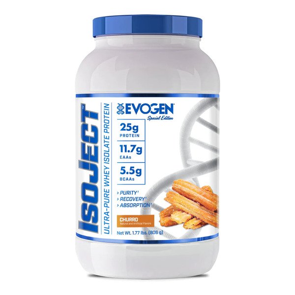 Evogen IsoJect Pure Whey Protein Isolate Powder - 806g (28.4oz) for Muscle Recovery & Post-Workout Nutrition | Gym, Fitness & Bodybuilding Supplement